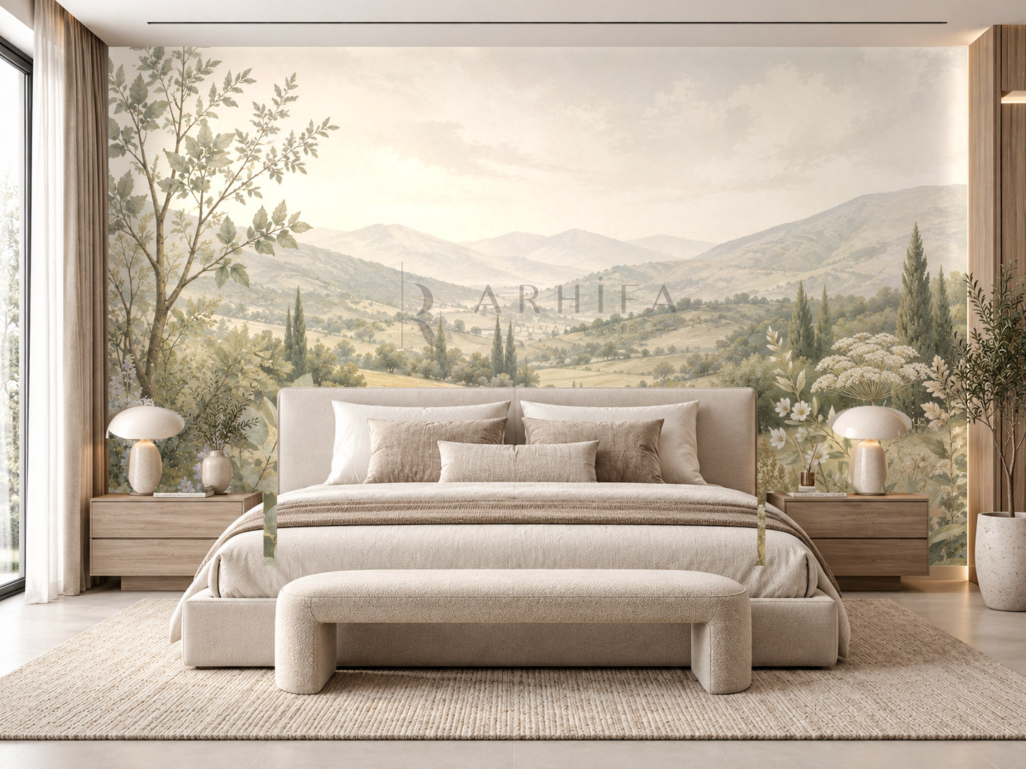 — Botanical Landscape Duvar Kağıdı (PN-013) – görsel 1