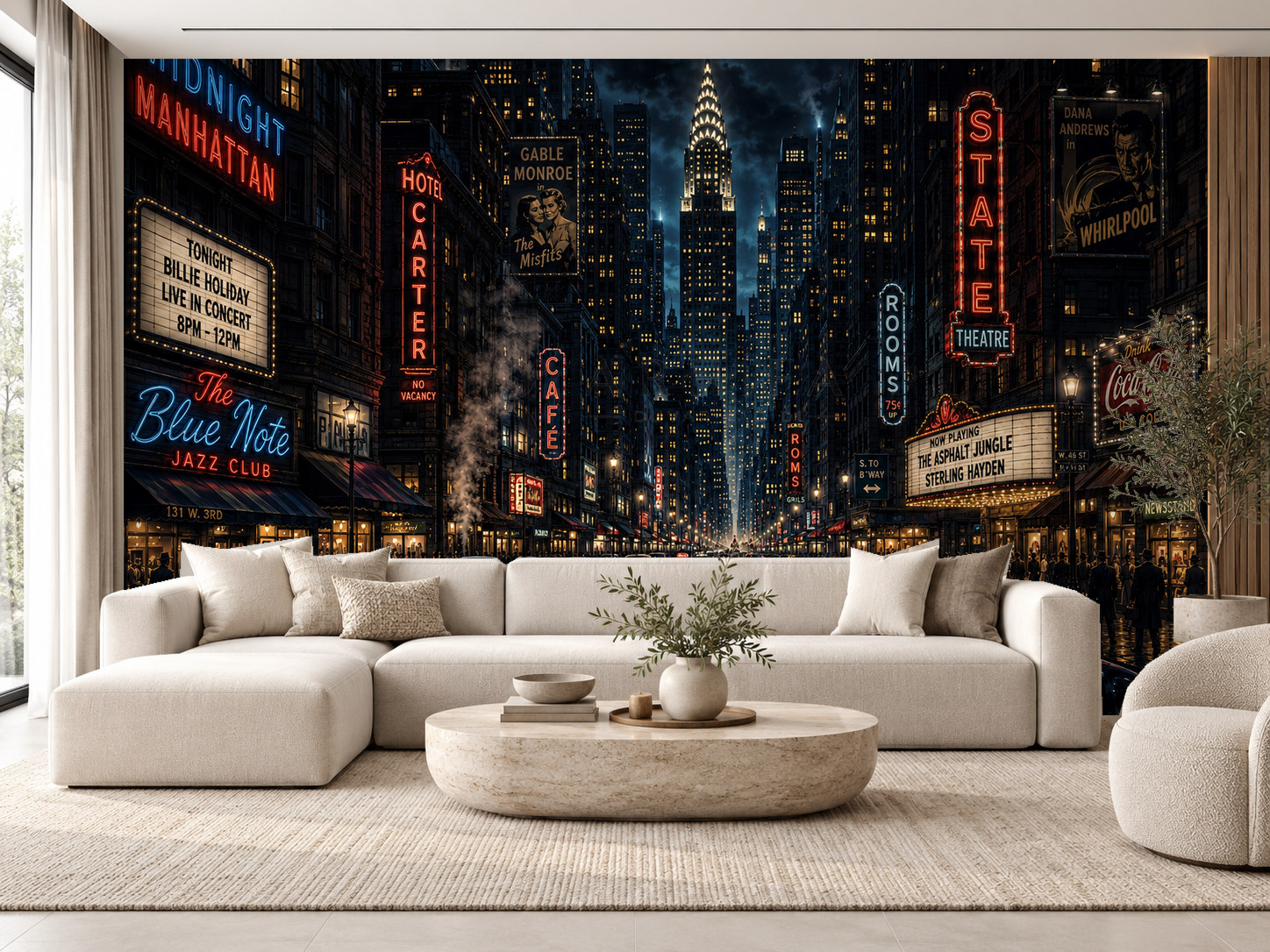 — Midnight Manhattan Duvar Kağıdı (VCN-005) – görsel 1