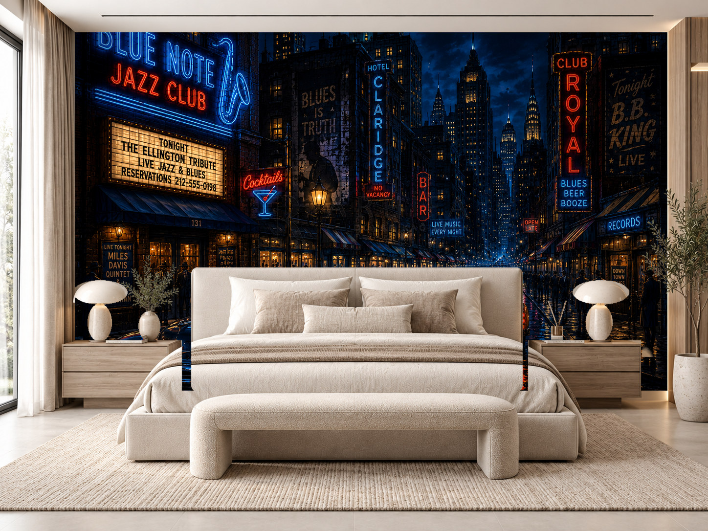 — Downtown Blues Duvar Kağıdı (VCN-008) – görsel 1