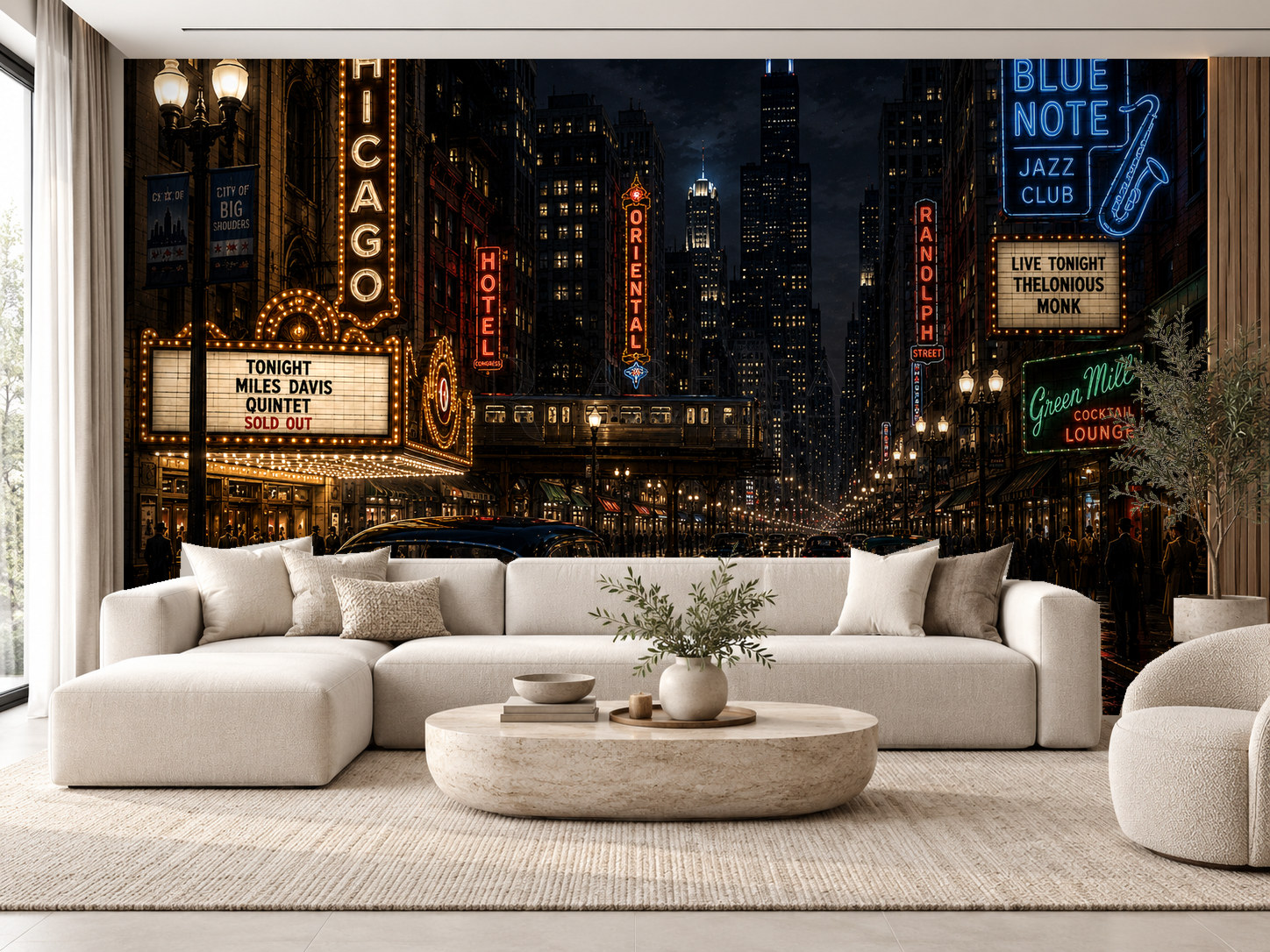 — Chicago After Dark Duvar Kağıdı (VCN-011) – görsel 1