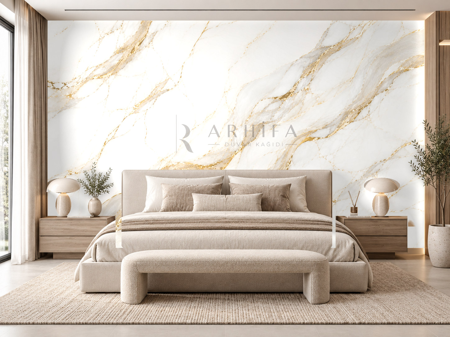 — Calacatta Flow Duvar Kağıdı (CG-004) – görsel 1