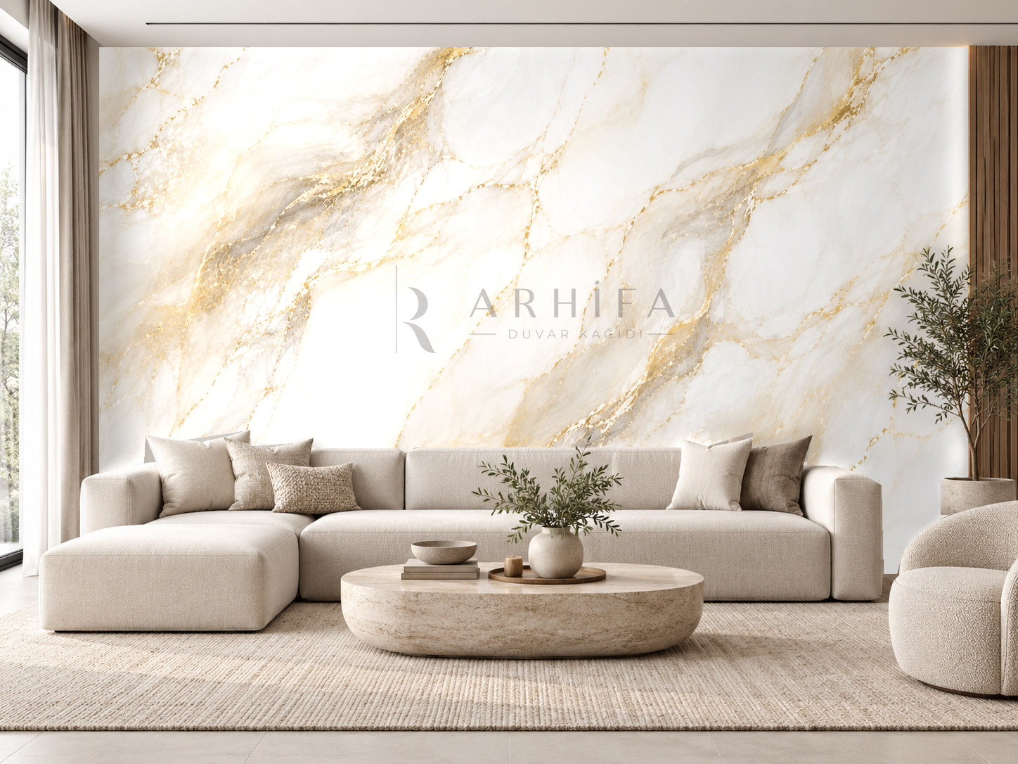 — Golden Mist Duvar Kağıdı (CG-007) – görsel 1