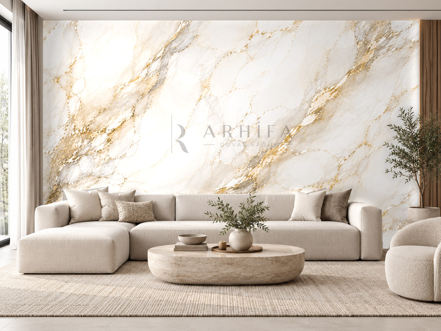 — Elegant Veining Duvar Kağıdı (CG-013) – görsel 1