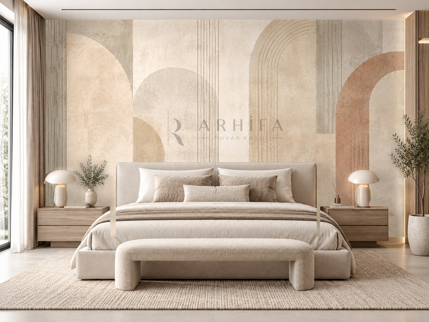 — Fresco Lines Duvar Kağıdı (MF-011) – görsel 1