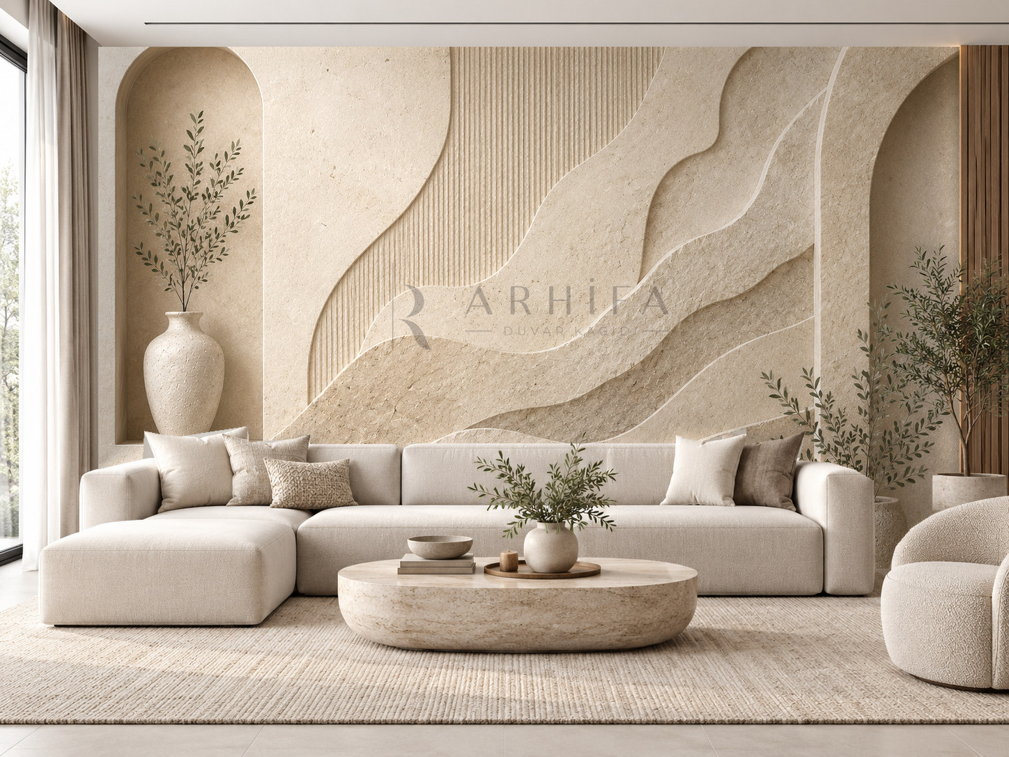 Quiet Limestone Duvar Kağıdı (NS-010) – görsel 1