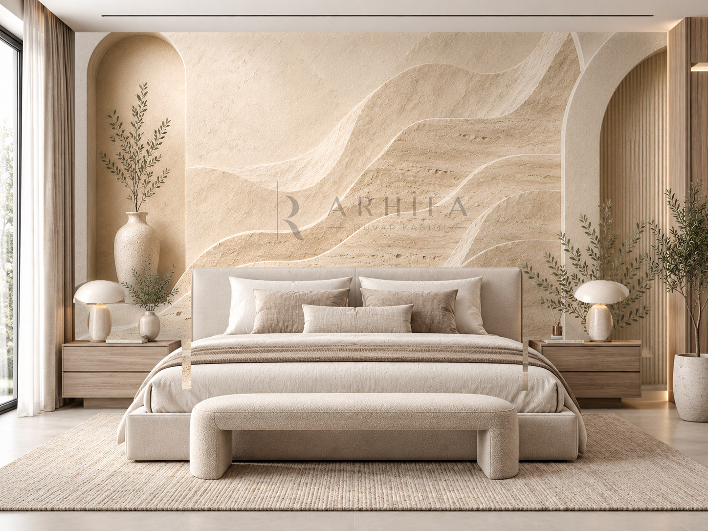 Travertine Dunes Duvar Kağıdı (NS-011) – görsel 1