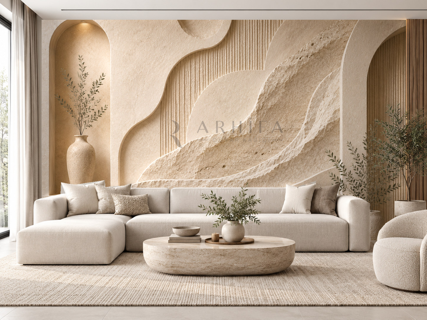 Sculpted Stone Duvar Kağıdı (NS-012) – görsel 1