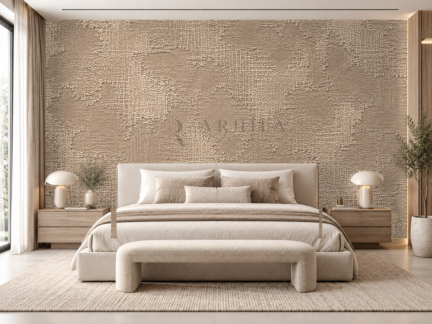 — Cappuccino Texture Duvar Kağıdı (RCT-005) – görsel 1