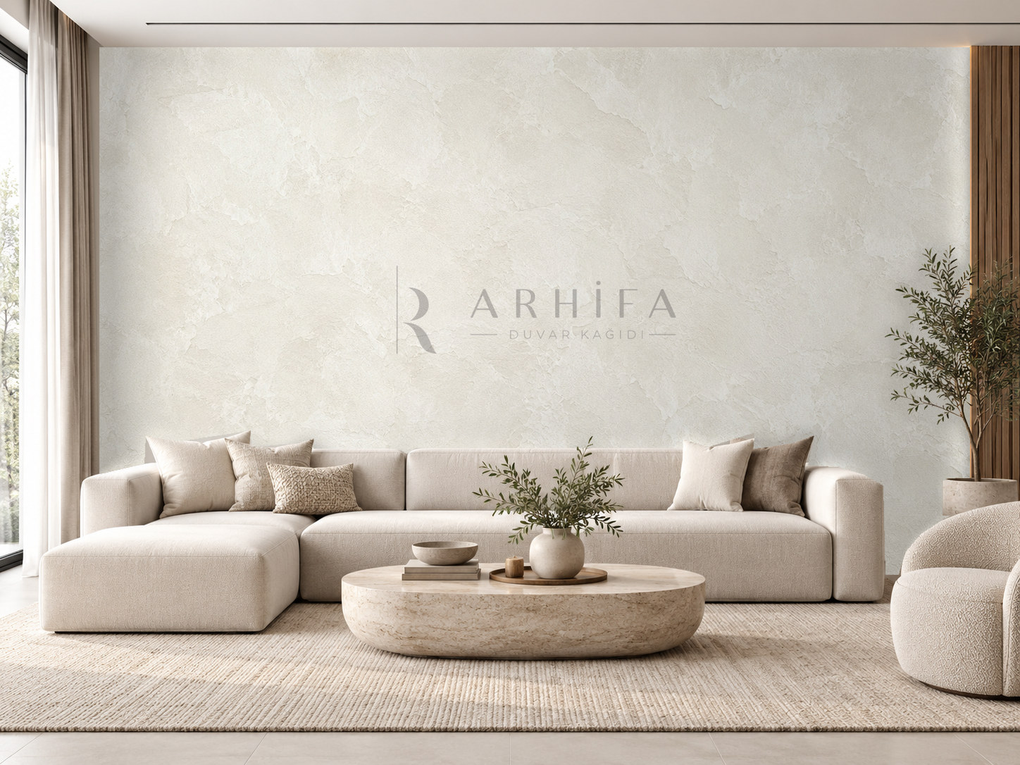 — Soft Lime Plaster Duvar Kağıdı (DPC-001) – görsel 1