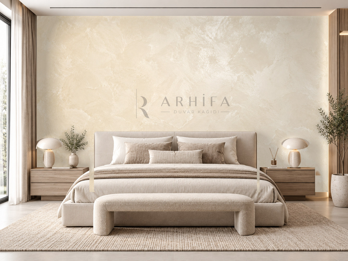 — Venetian Ivory Duvar Kağıdı (DPC-002) – görsel 1