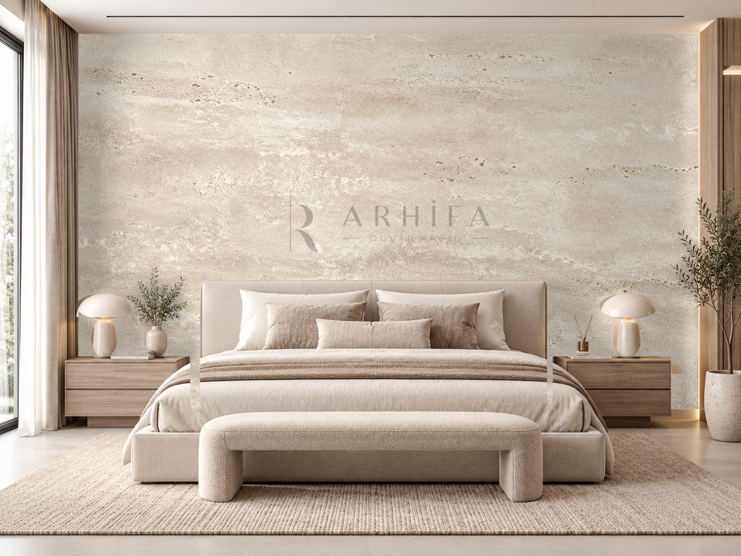 — Travertine Wash Duvar Kağıdı (DPC-004) – görsel 1