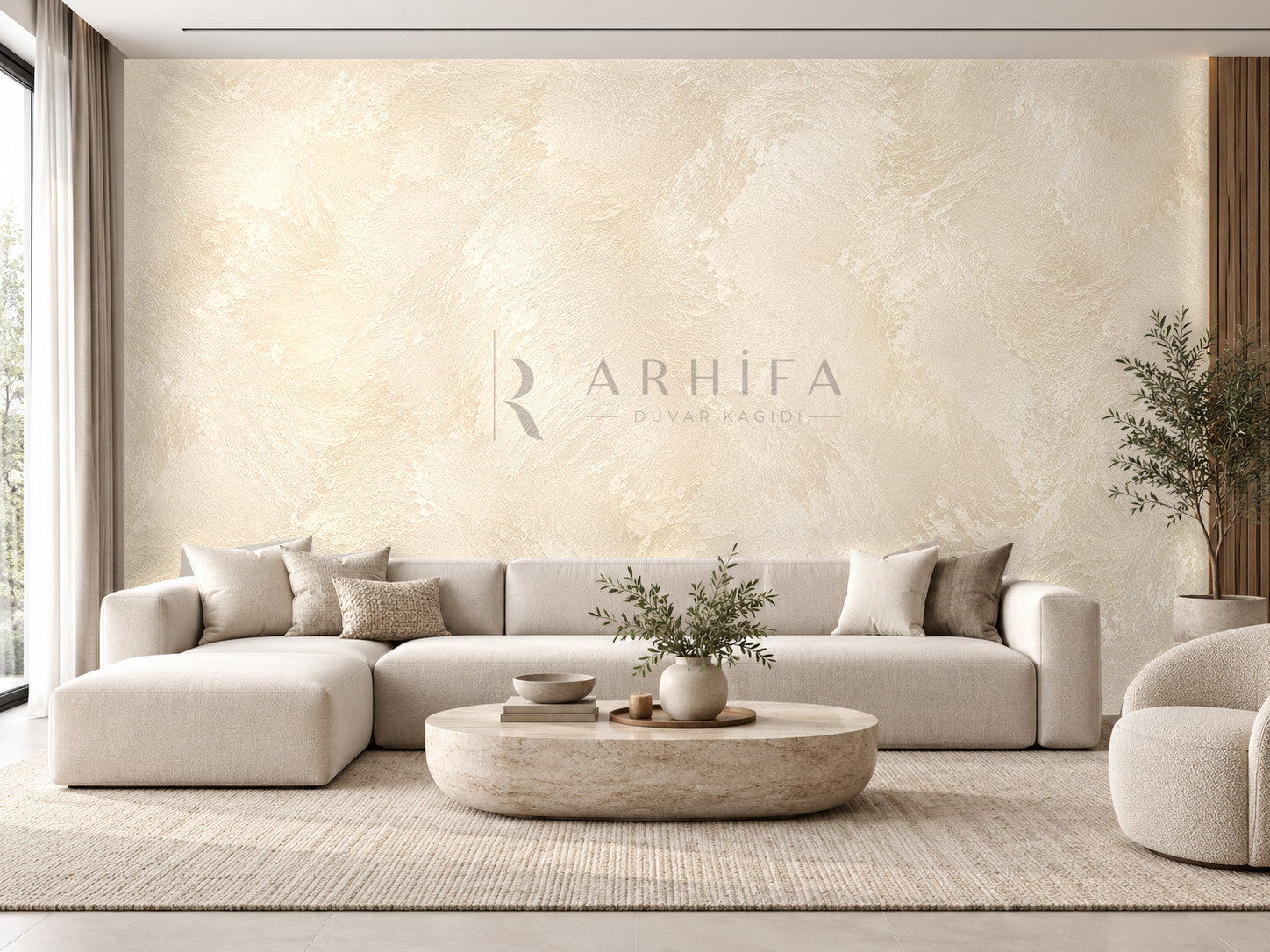 — Champagne Fiber Duvar Kağıdı (SPC-002) – görsel 1