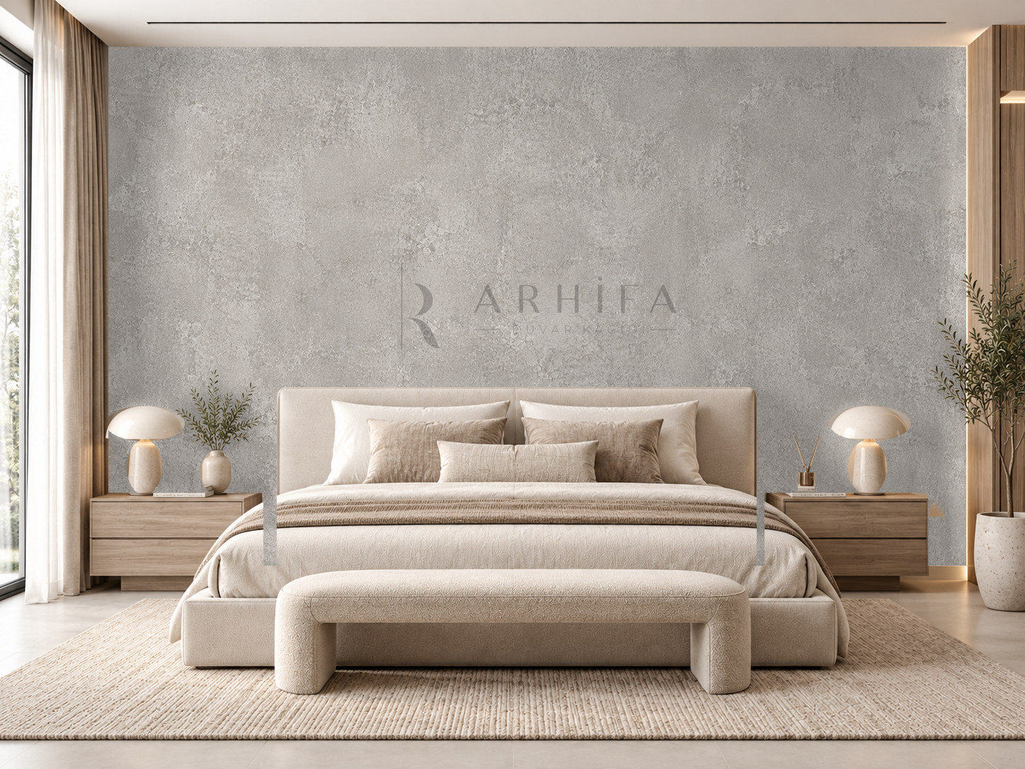 — Soft Cement Grey Duvar Kağıdı (STX-001) – görsel 1