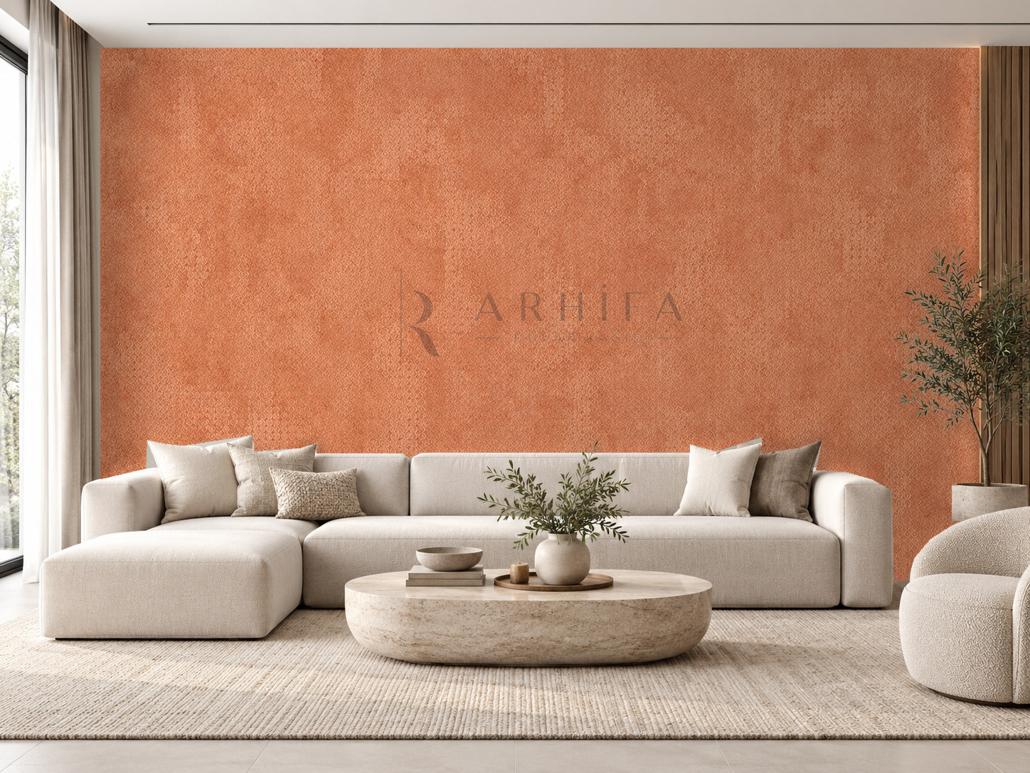 — Terracotta Mineral Duvar Kağıdı (STX-012) – görsel 1