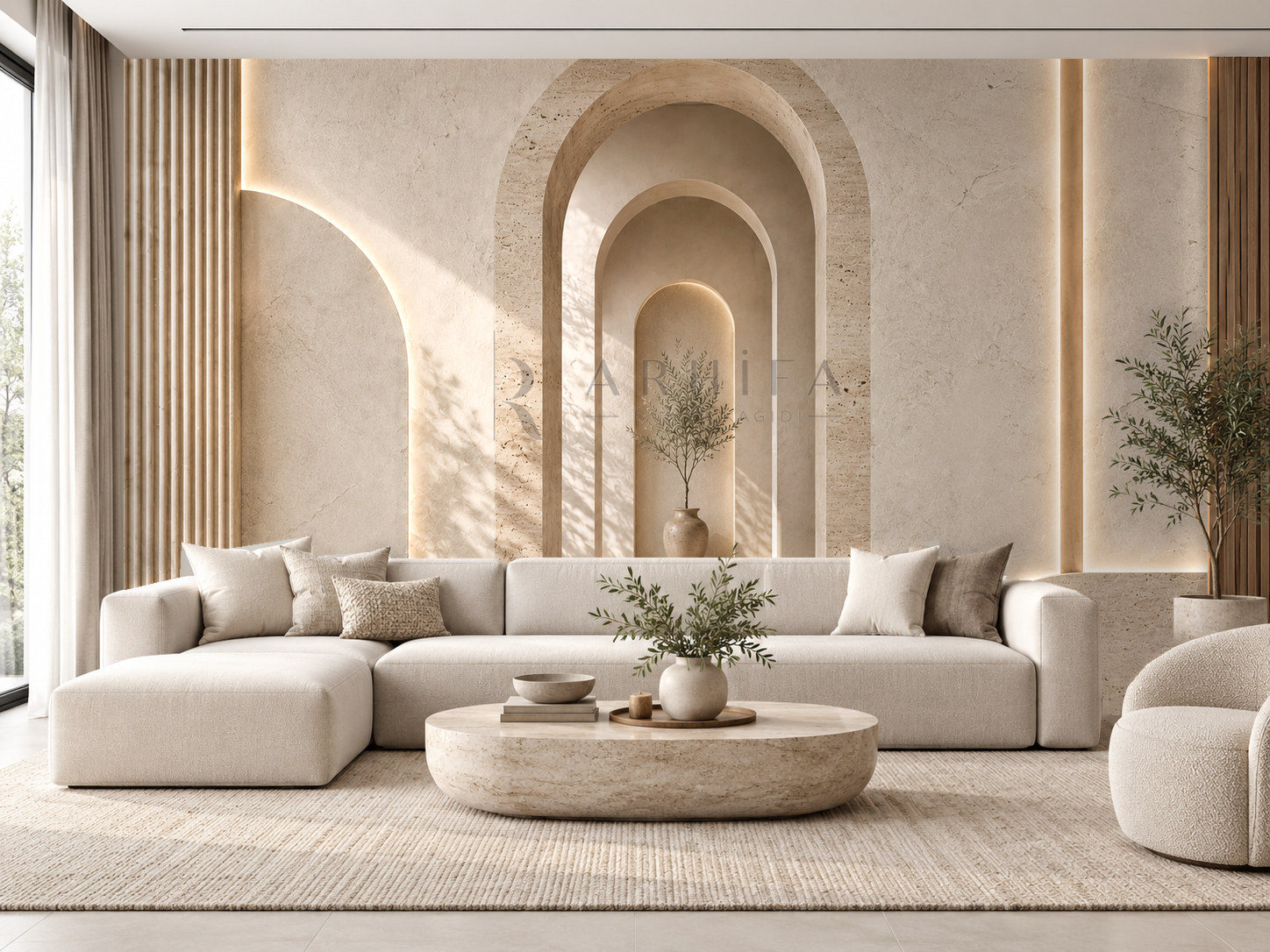 — Stone Arch Duvar Kağıdı (SA-001) – görsel 1