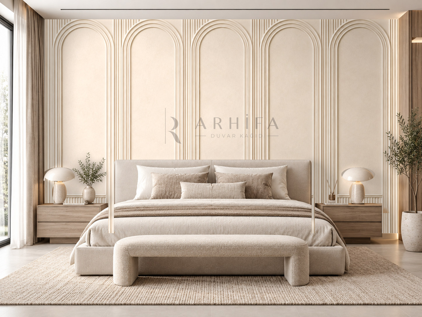 — Modern Arch Panels Duvar Kağıdı (AP-003)