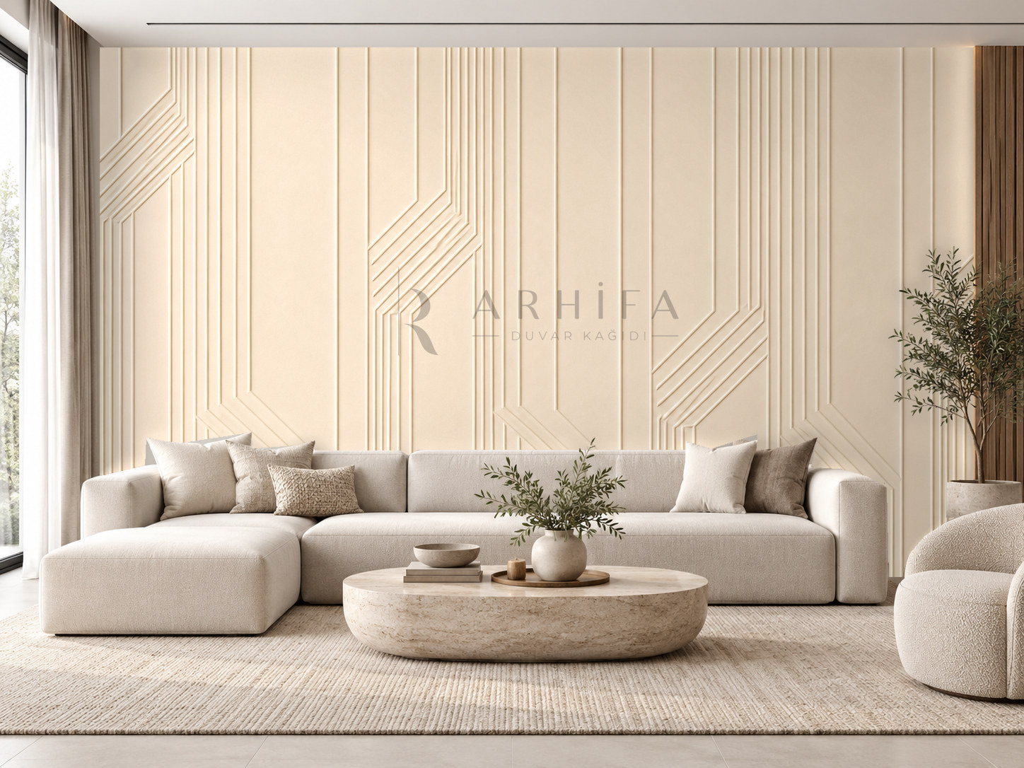 — Linear Relief Duvar Kağıdı (AP-004)