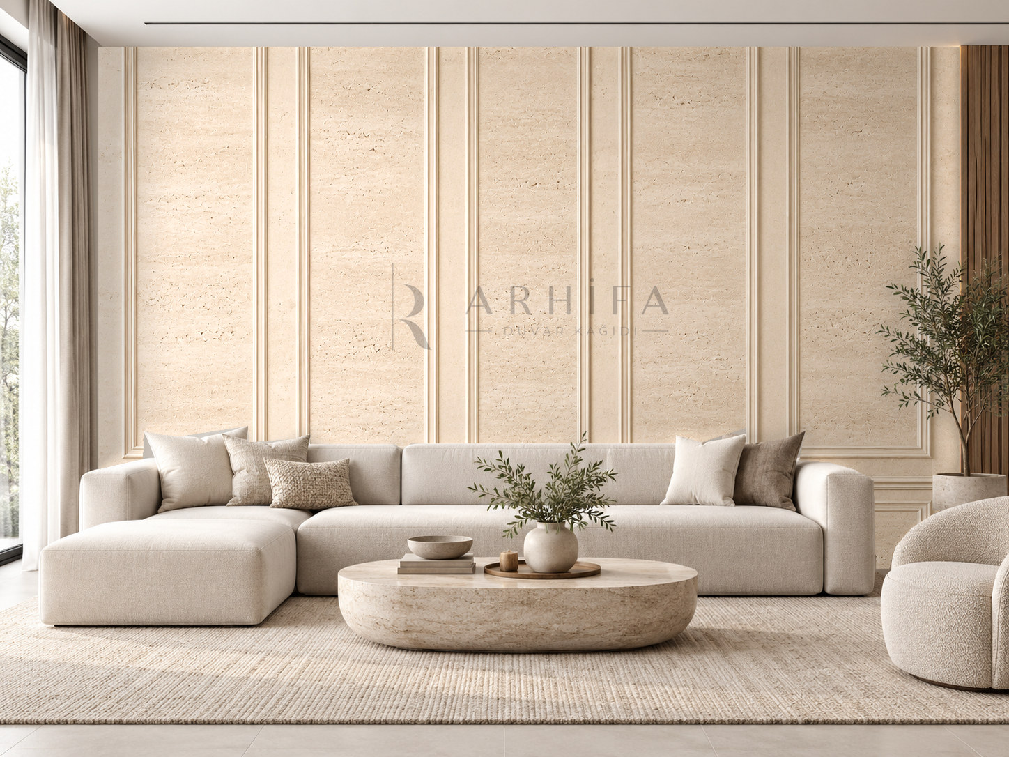 — Travertine Panels Duvar Kağıdı (AP-008)