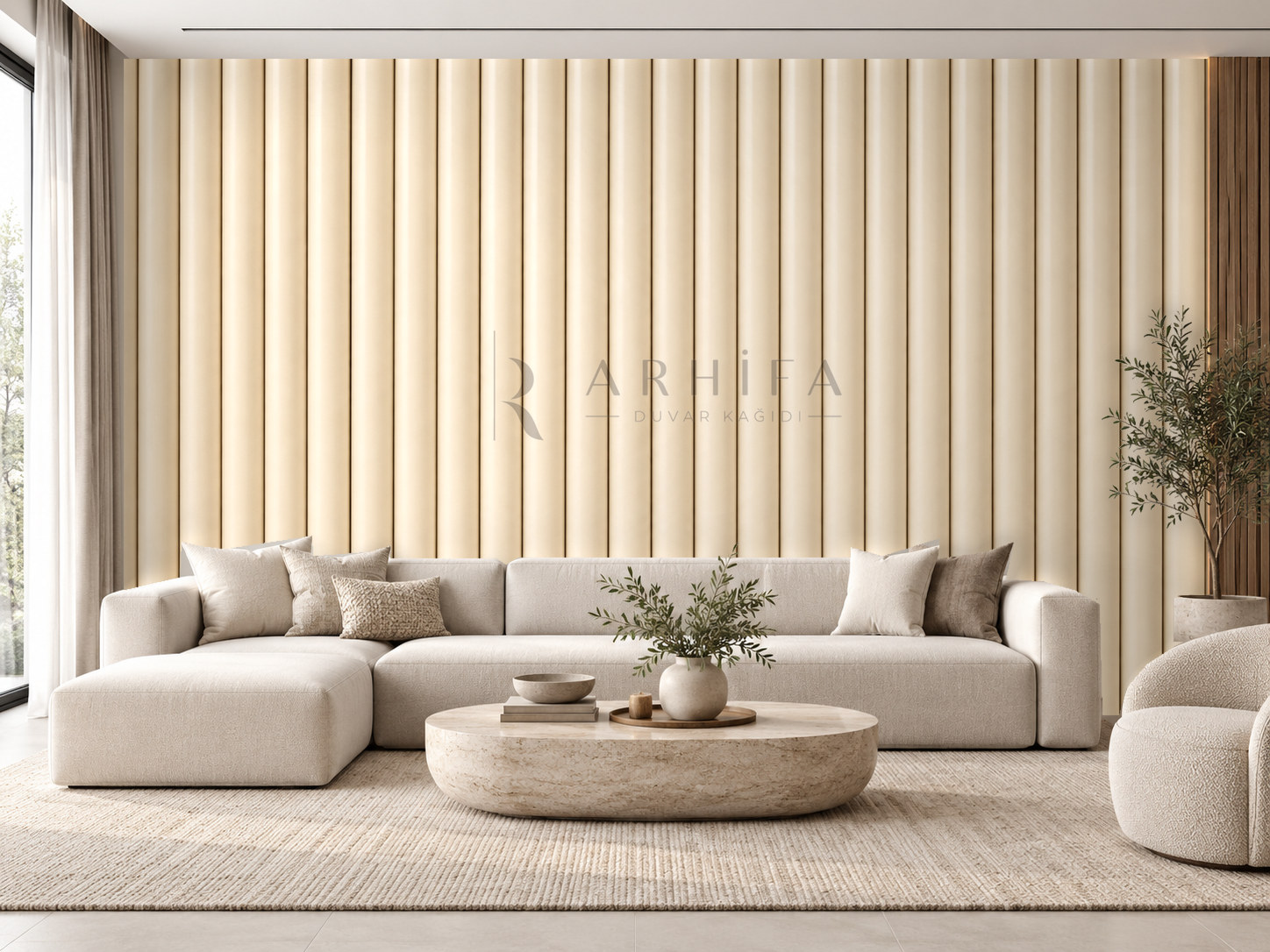 — Rounded Fluted Wall Duvar Kağıdı (FP-003)
