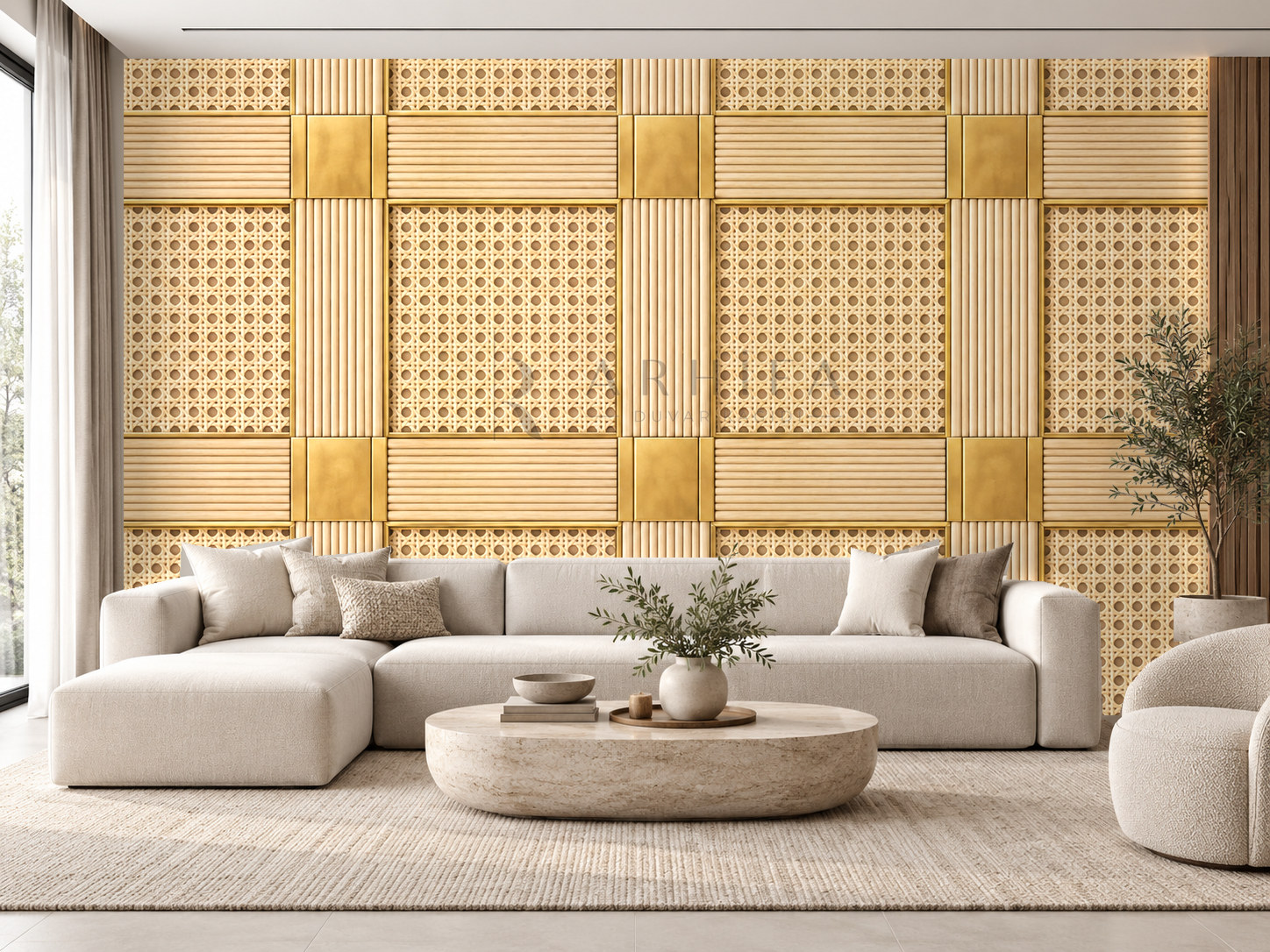 — Cane & Brass Duvar Kağıdı (RW-002) – görsel 1