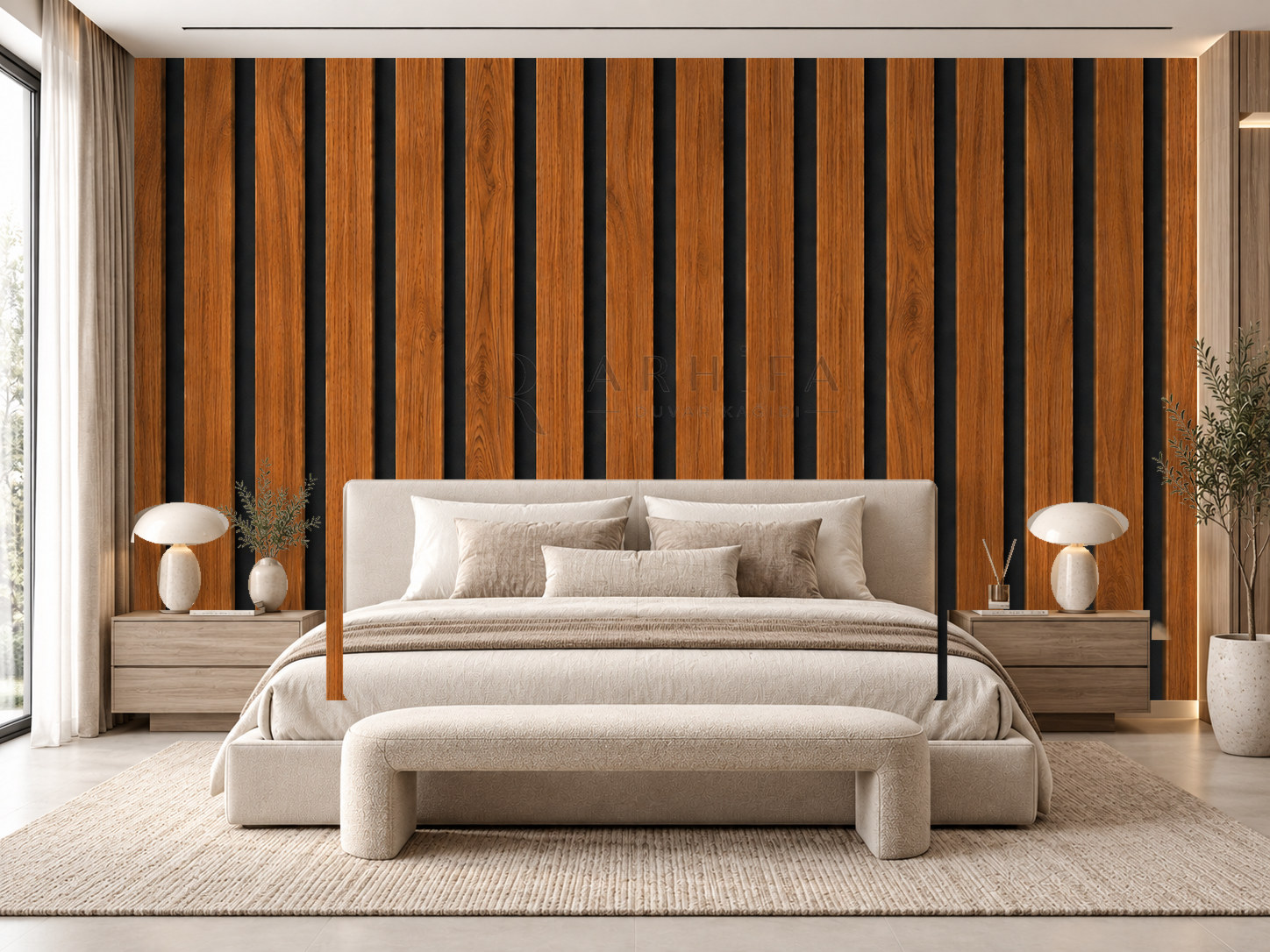 — Warm Teak Duvar Kağıdı (WAS-008) – görsel 1