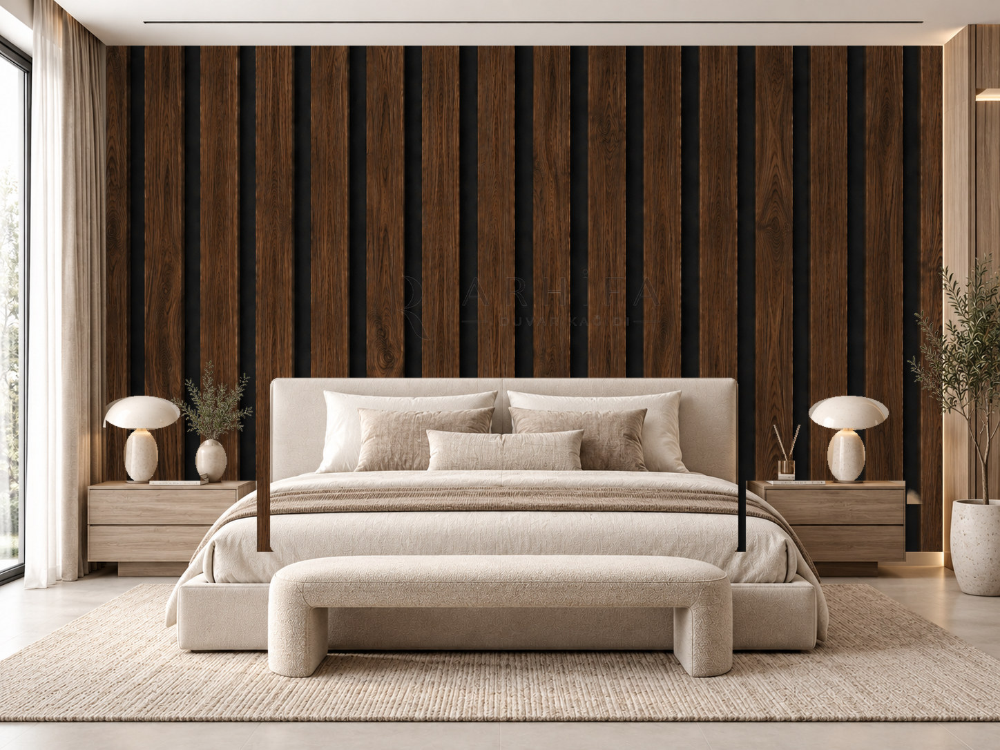 — Mocha Walnut Duvar Kağıdı (WAS-010) – görsel 1