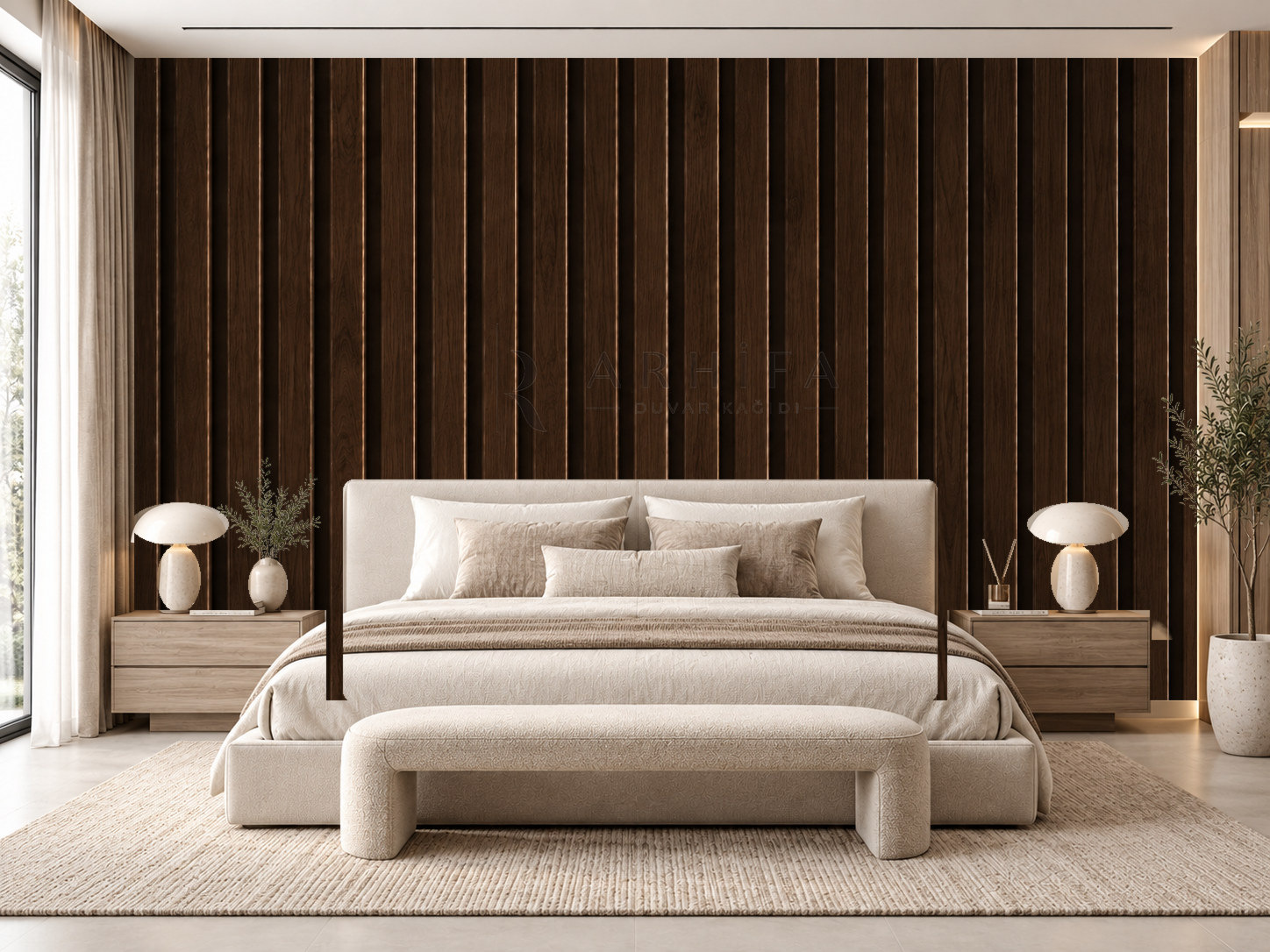 — Dark Walnut Duvar Kağıdı (WFP-006) – görsel 1