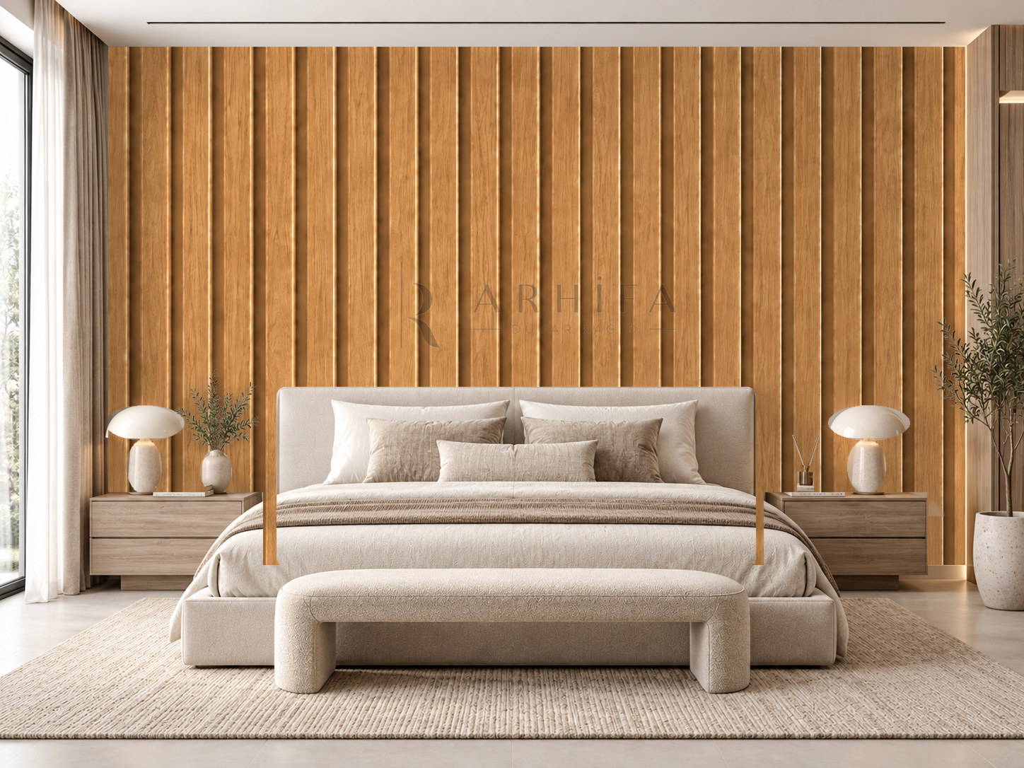 — Caramel Oak Duvar Kağıdı (WFP-011) – görsel 1