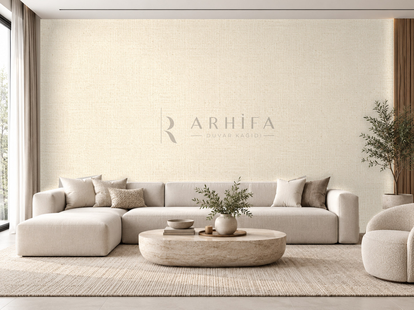 — Natural Canvas Duvar Kağıdı (TL-005) – görsel 1