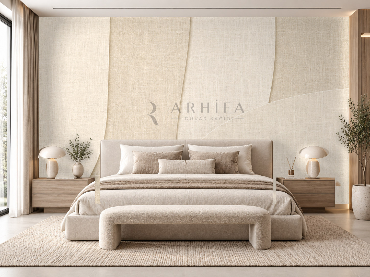 — Linen Layers Duvar Kağıdı (TL-006) – görsel 1