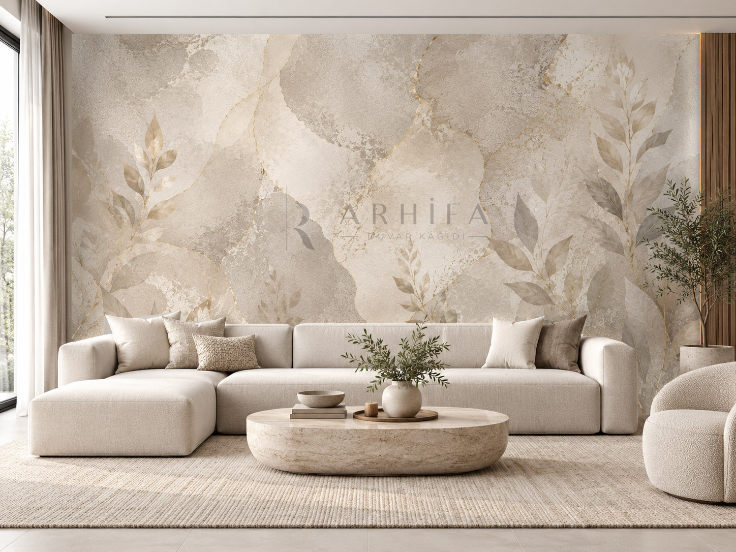 Greige Harmony Duvar Kağıdı (IH-001)
