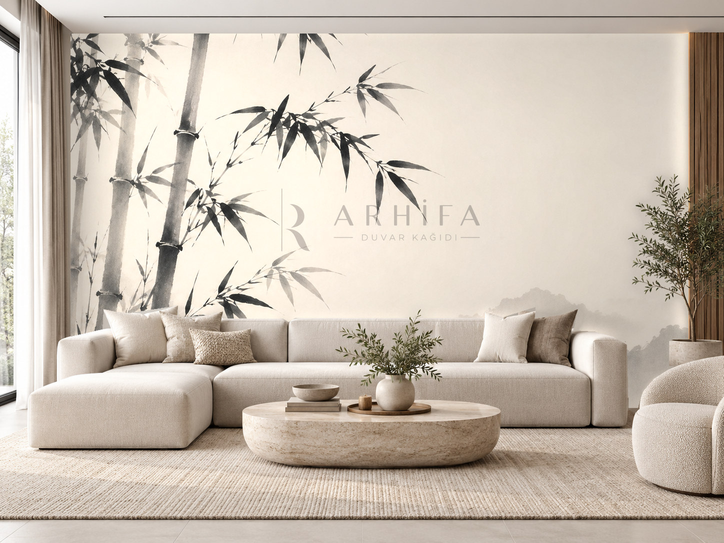 — Bamboo Whisper Duvar Kağıdı (JI-003) – görsel 1