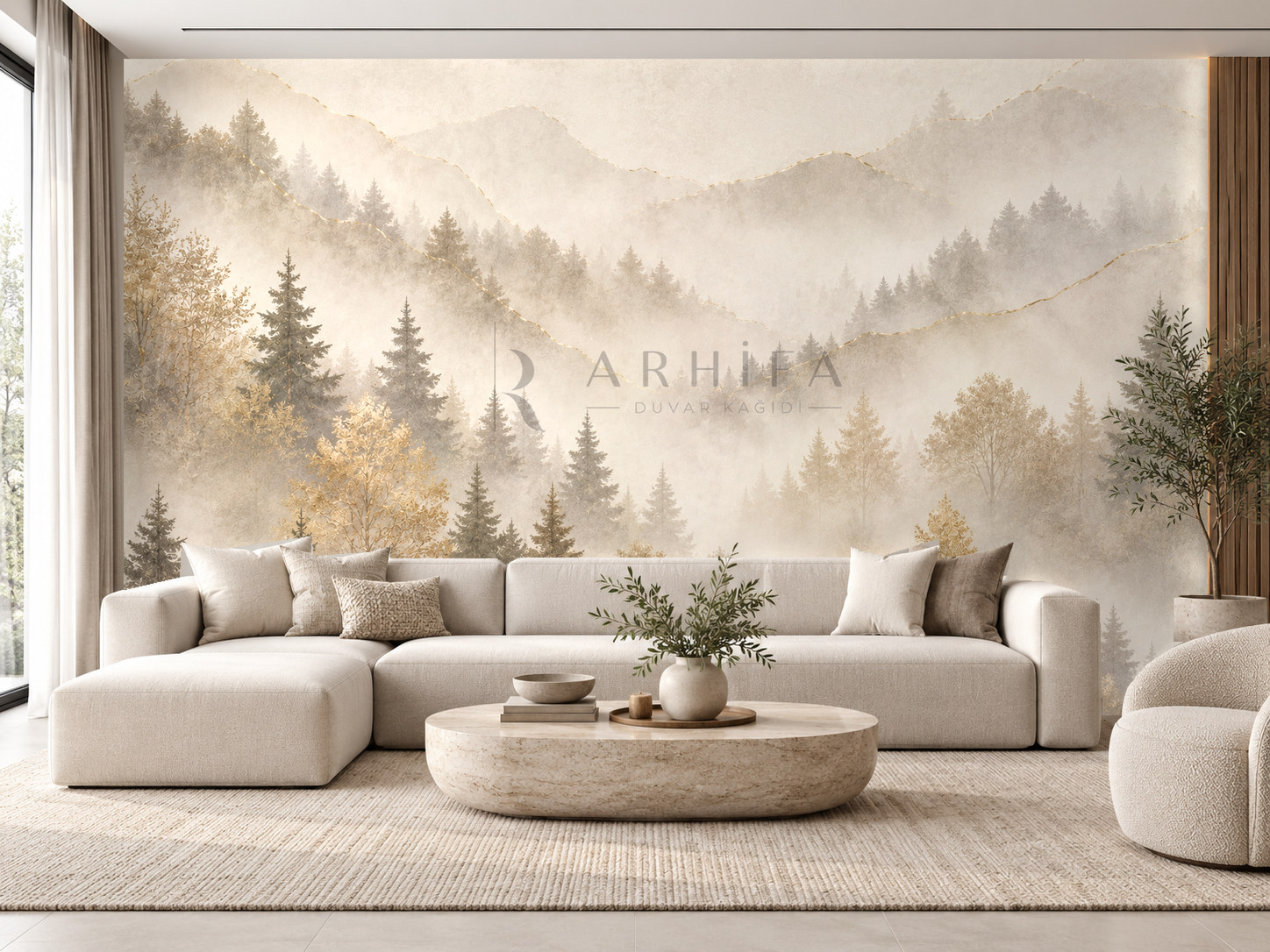 Misty Forest Duvar Kağıdı (LN-002) – görsel 1