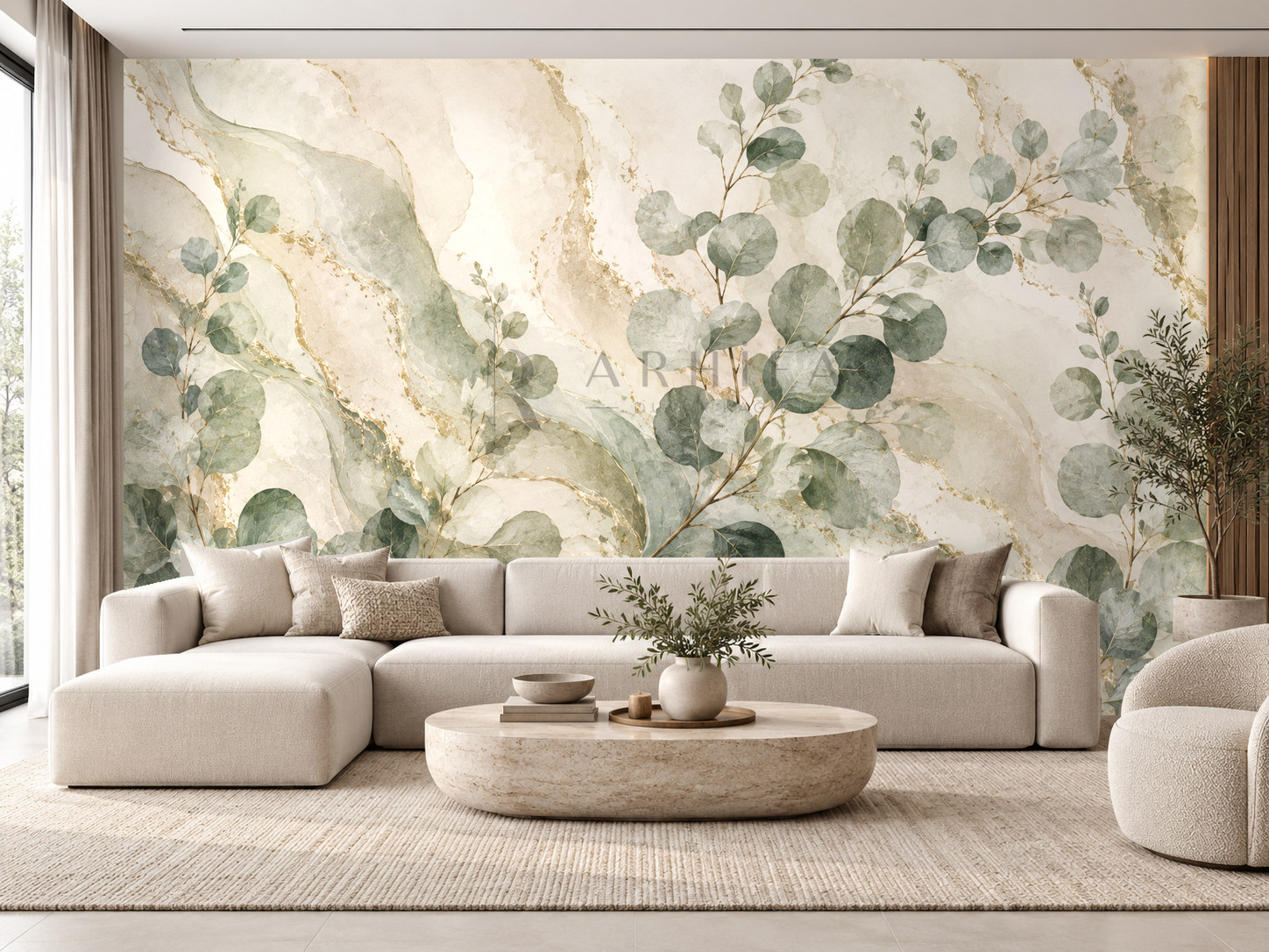 Eucalyptus Flow Duvar Kağıdı (LN-006) – görsel 1