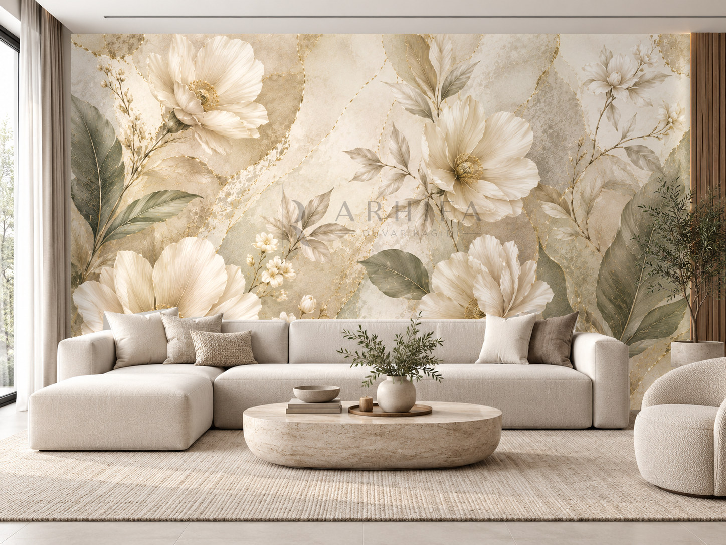 Organic Bloom Duvar Kağıdı (LN-010) – görsel 1