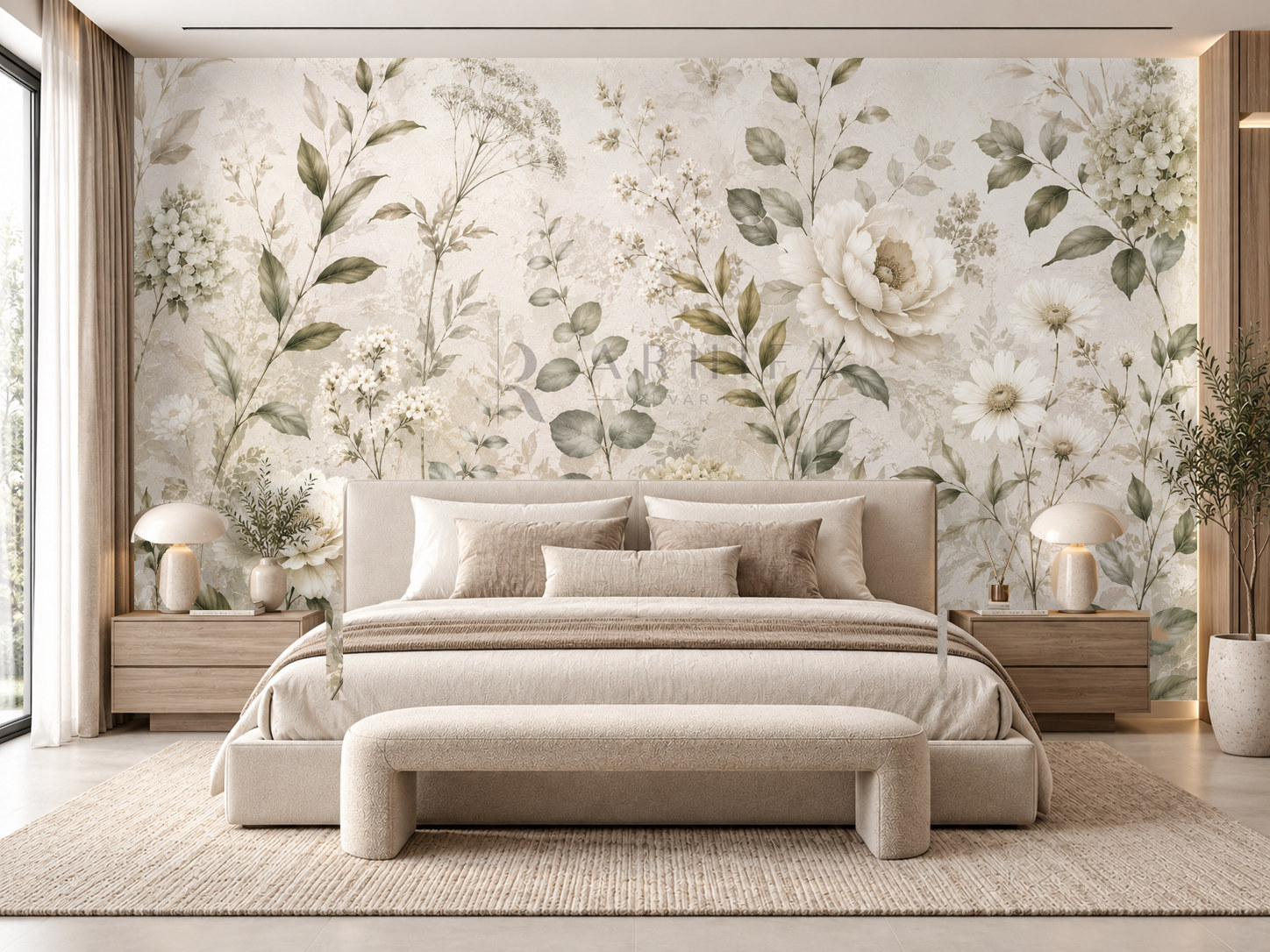 Quiet Garden Duvar Kağıdı (LN-011) – görsel 1