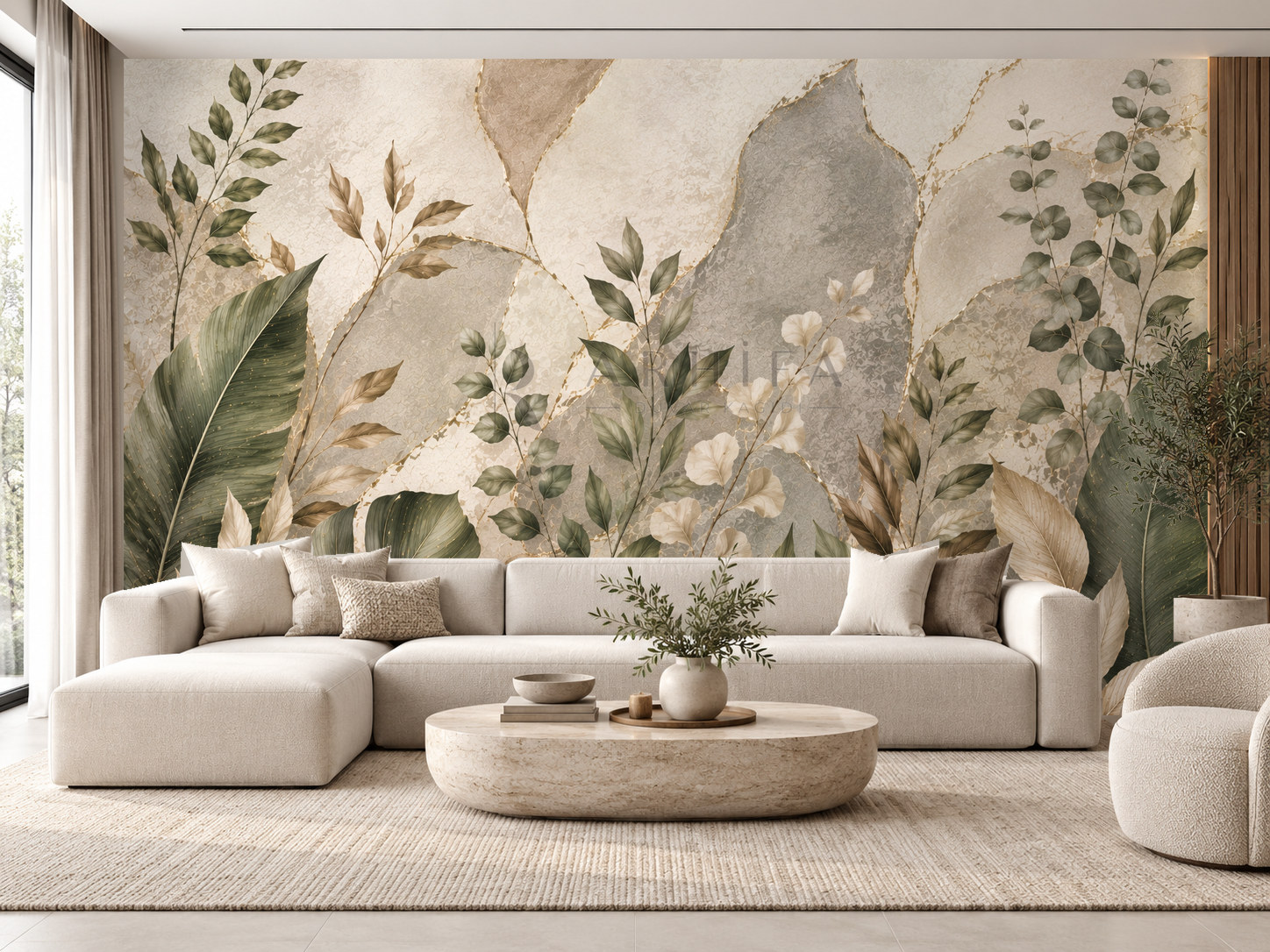 Earth & Leaves Duvar Kağıdı (LN-014) – görsel 1