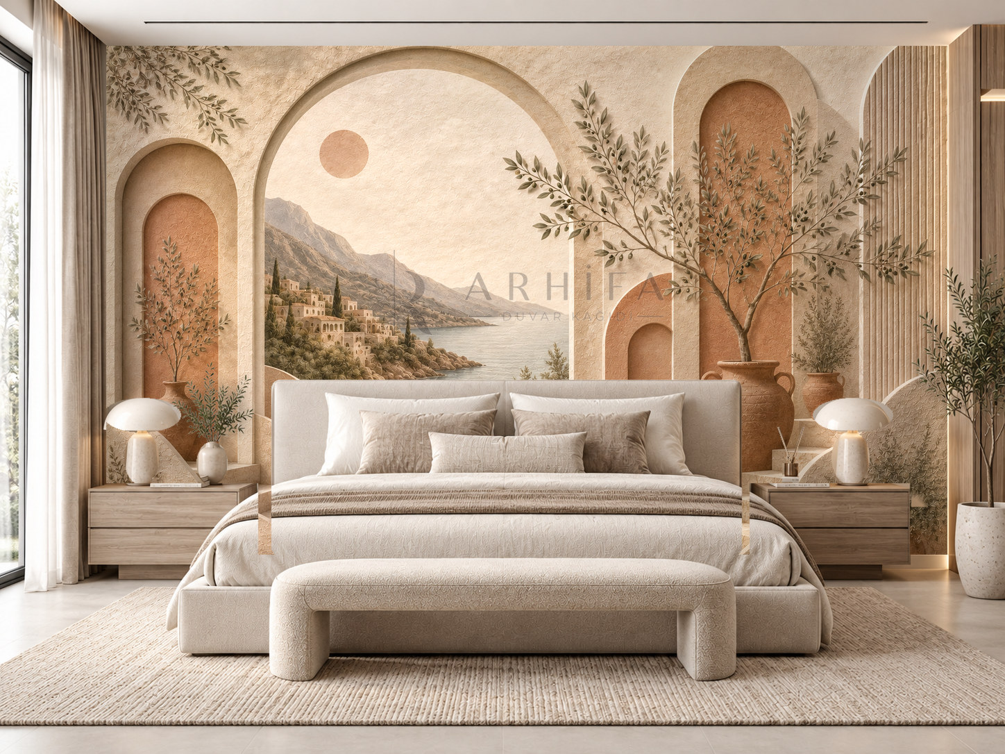 Olive Terrace Duvar Kağıdı (MR-003) – görsel 1