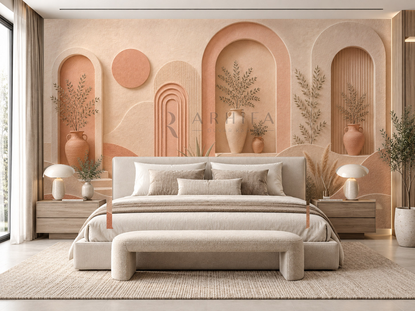 Arched Serenity Duvar Kağıdı (MR-006) – görsel 1