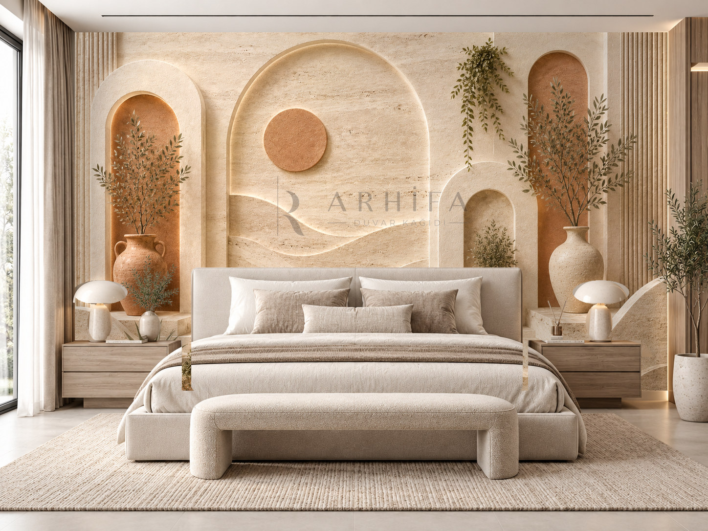 Travertine Flow Duvar Kağıdı (MR-011) – görsel 1