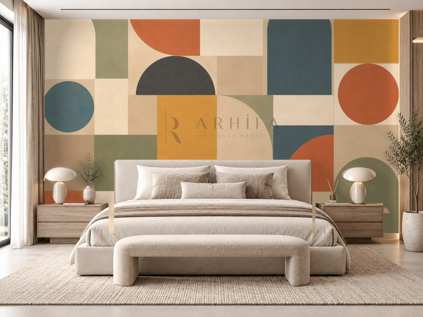 — Color Blocks Duvar Kağıdı (RM-014) – görsel 1
