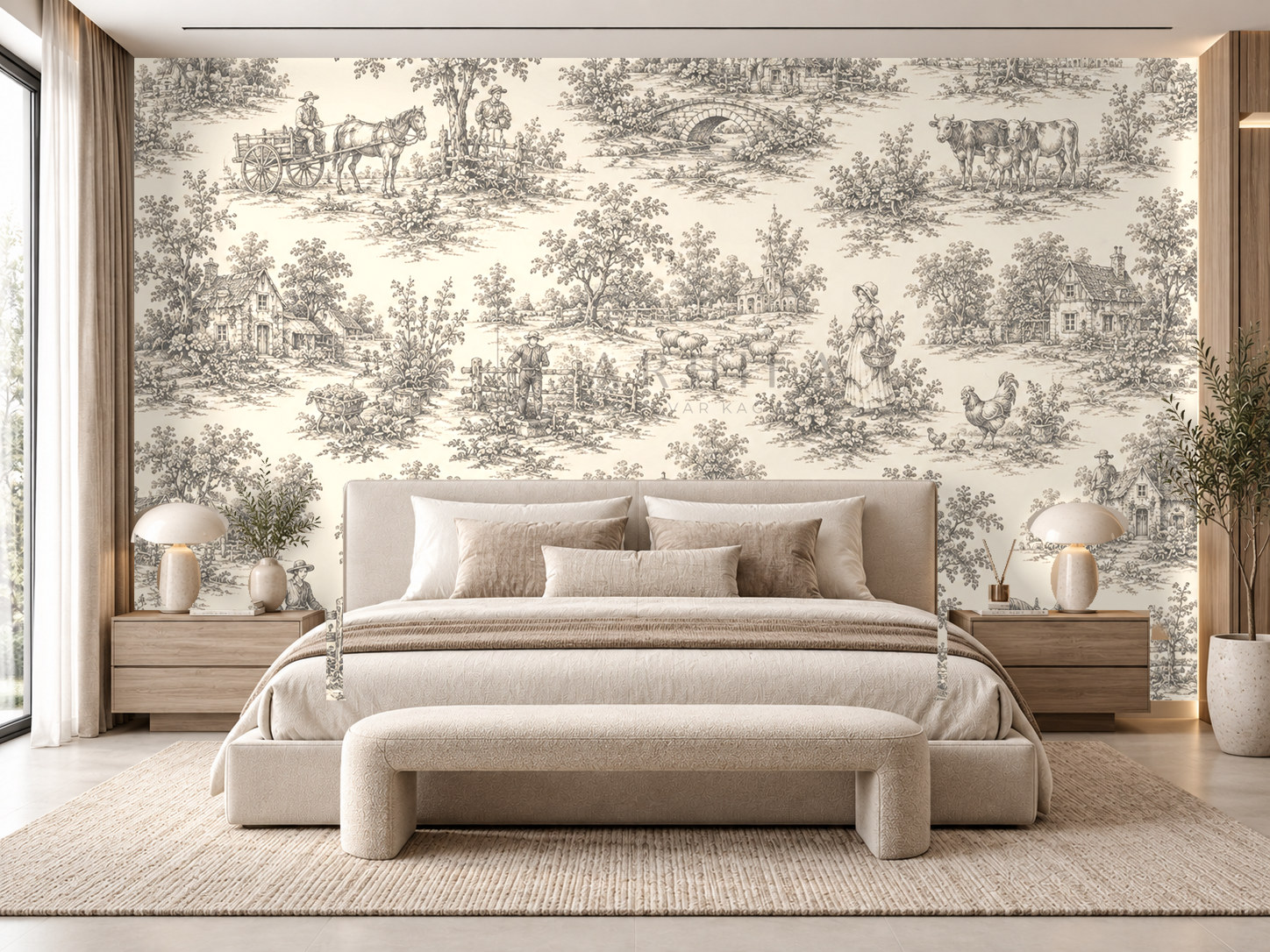 — Country Life1 Duvar Kağıdı (TJ-007) – görsel 1