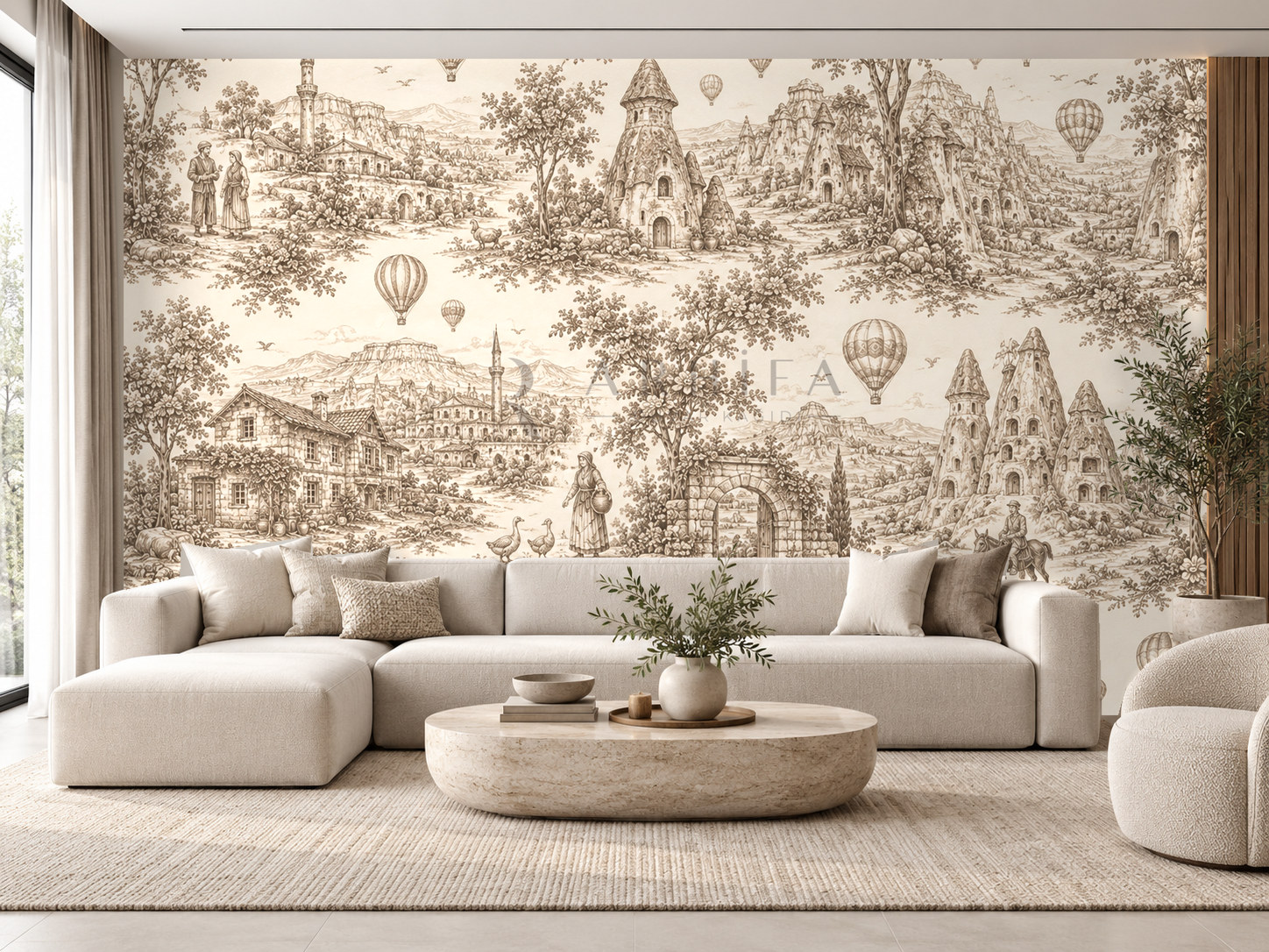 — Cappadocia Toile Duvar Kağıdı (TJ-012) – görsel 1
