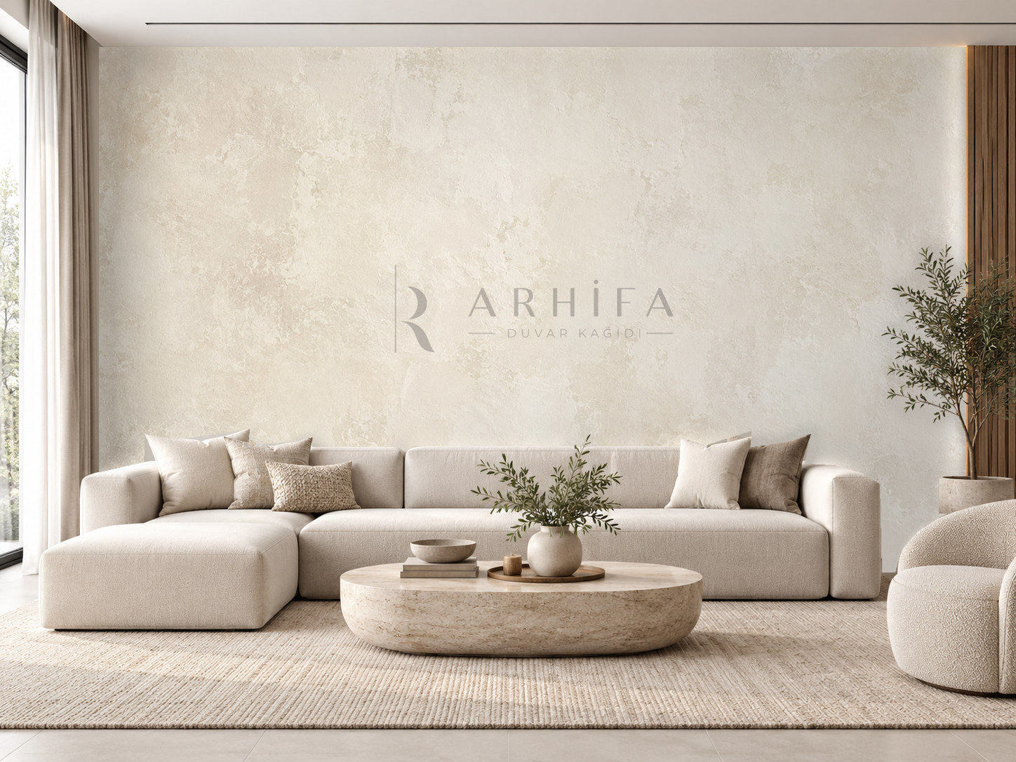 — Quiet Plaster Duvar Kağıdı (WS-001) – görsel 1