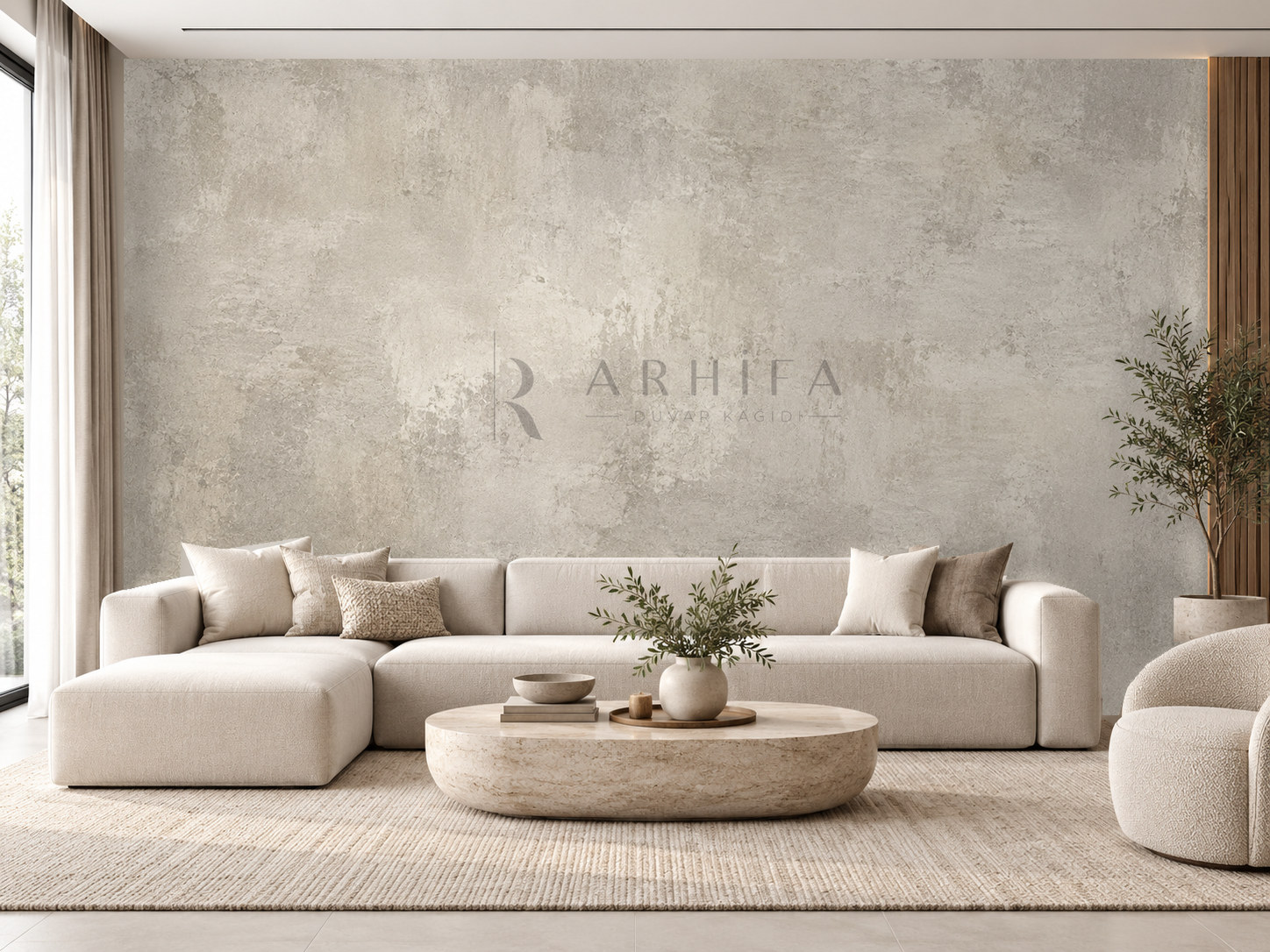 — Wabi Concrete Duvar Kağıdı (WS-003) – görsel 1