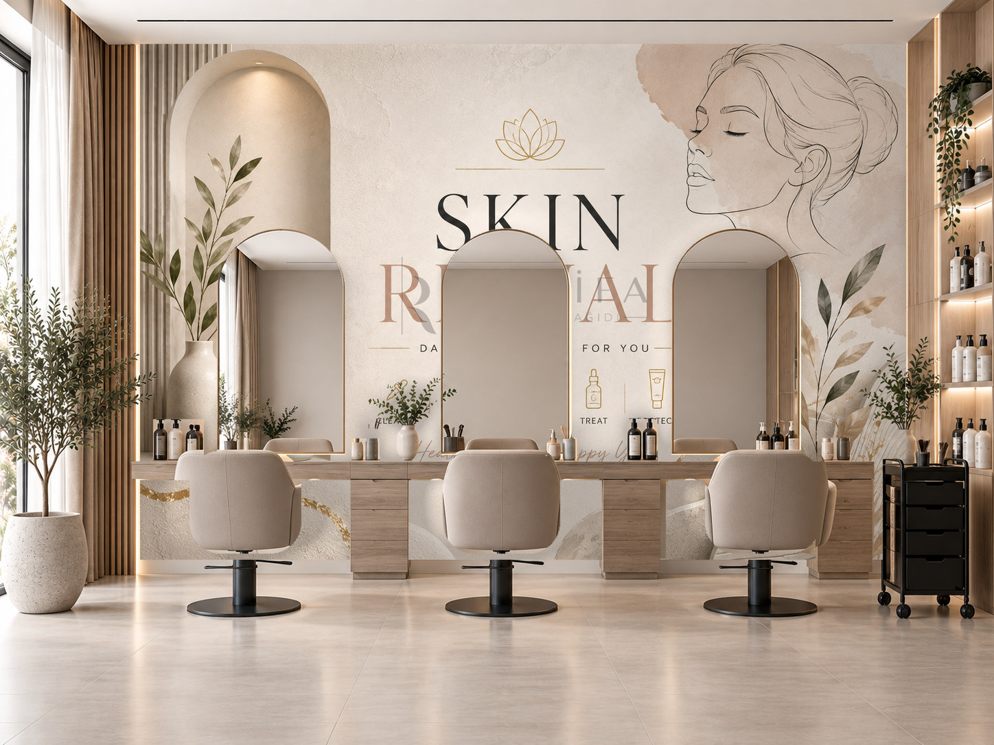 — Skin Ritual Duvar Kağıdı (BW-009)