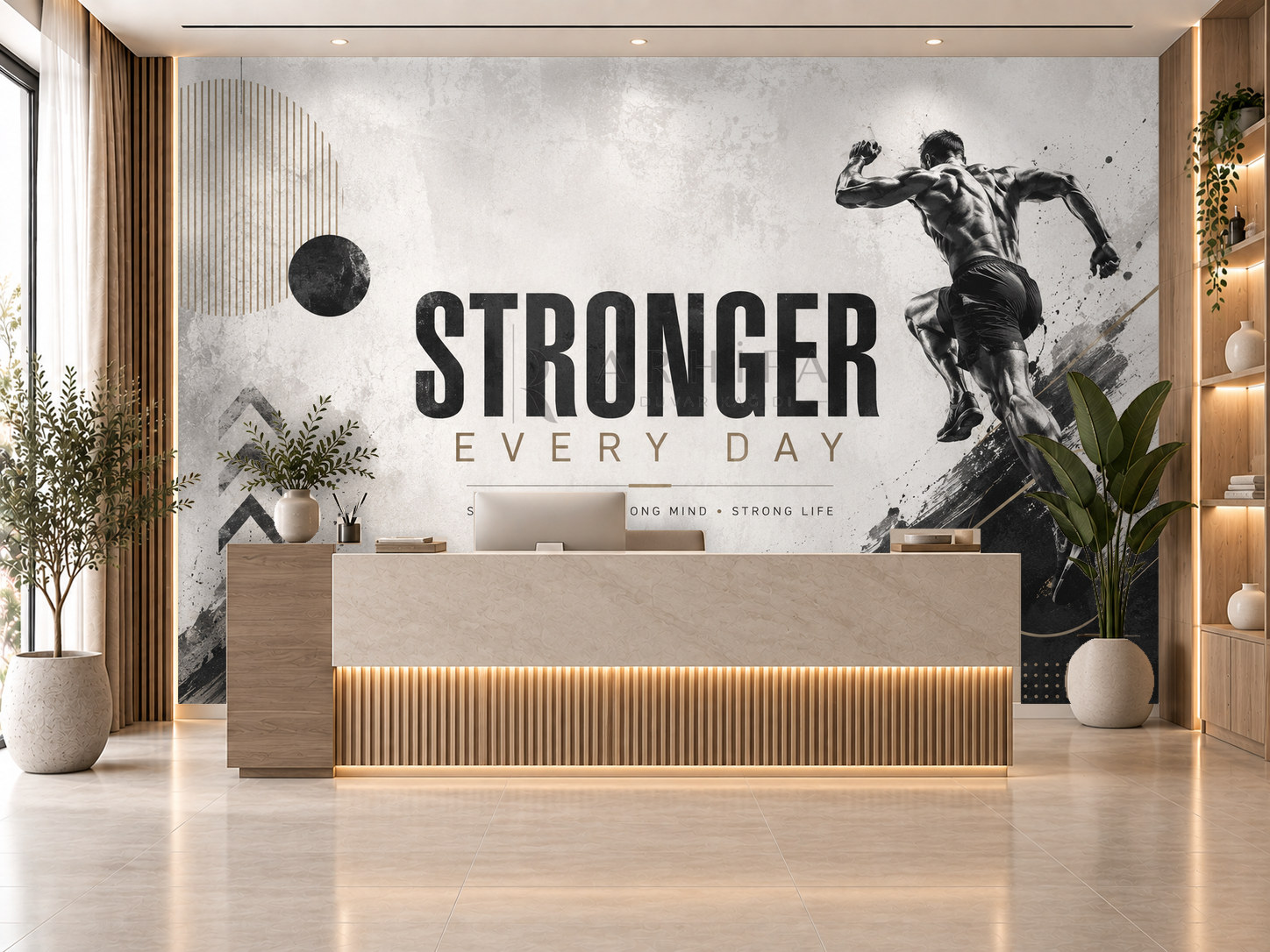 — Stronger Every Day Duvar Kağıdı (FA-001) – görsel 1