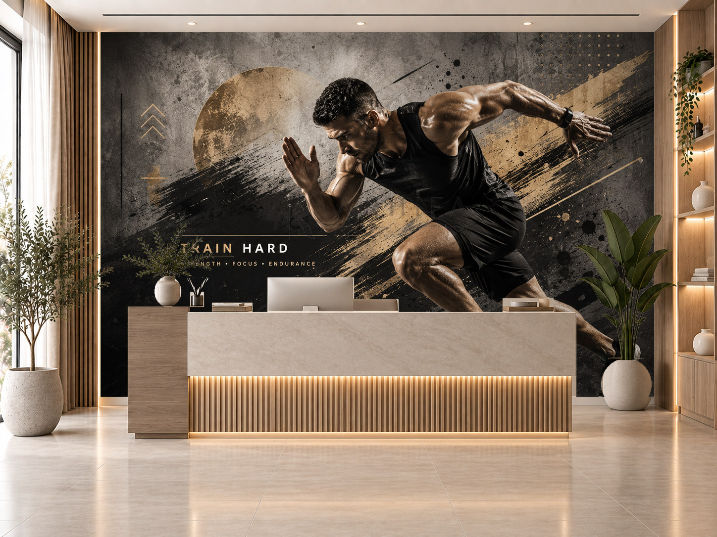 — Train Hard Duvar Kağıdı (FA-004) – görsel 1