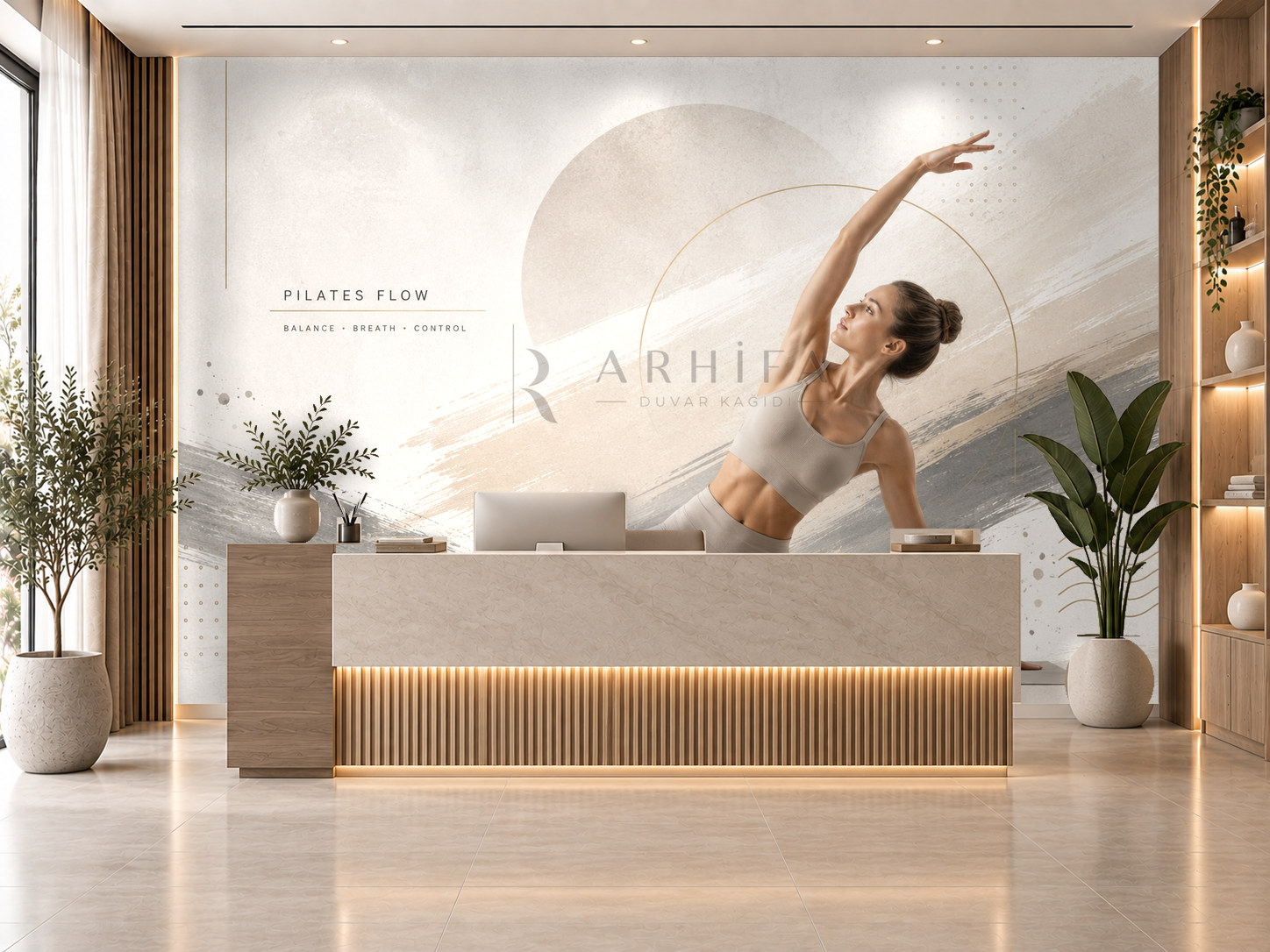 — Pilates Flow Duvar Kağıdı (FA-006) – görsel 1