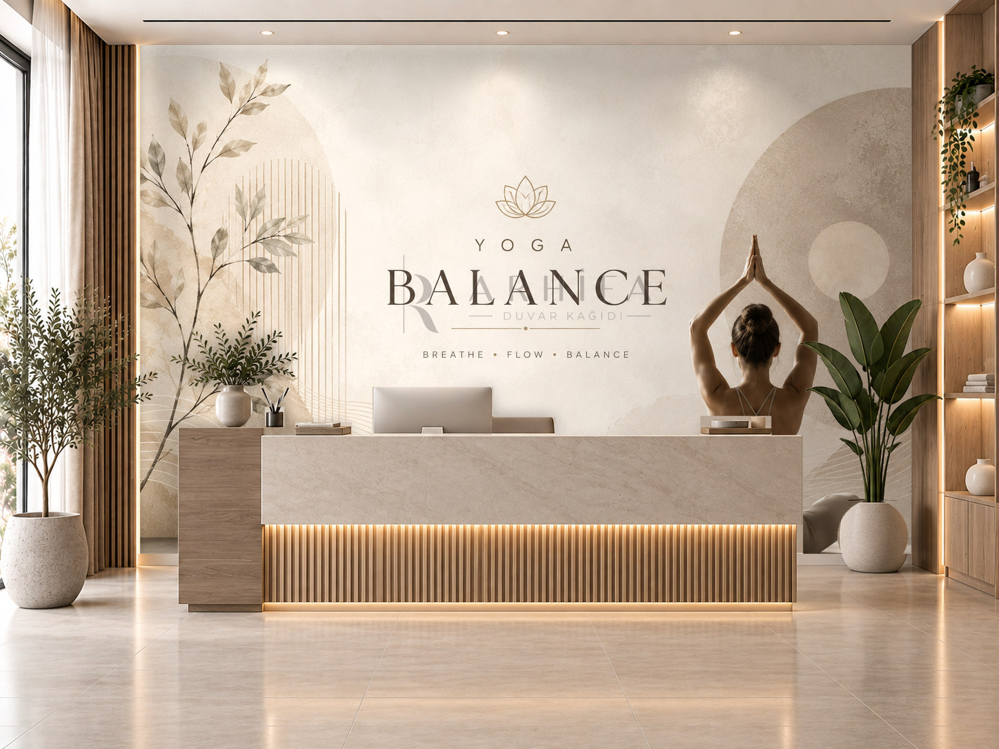 — Yoga Balance Duvar Kağıdı (FA-007) – görsel 1